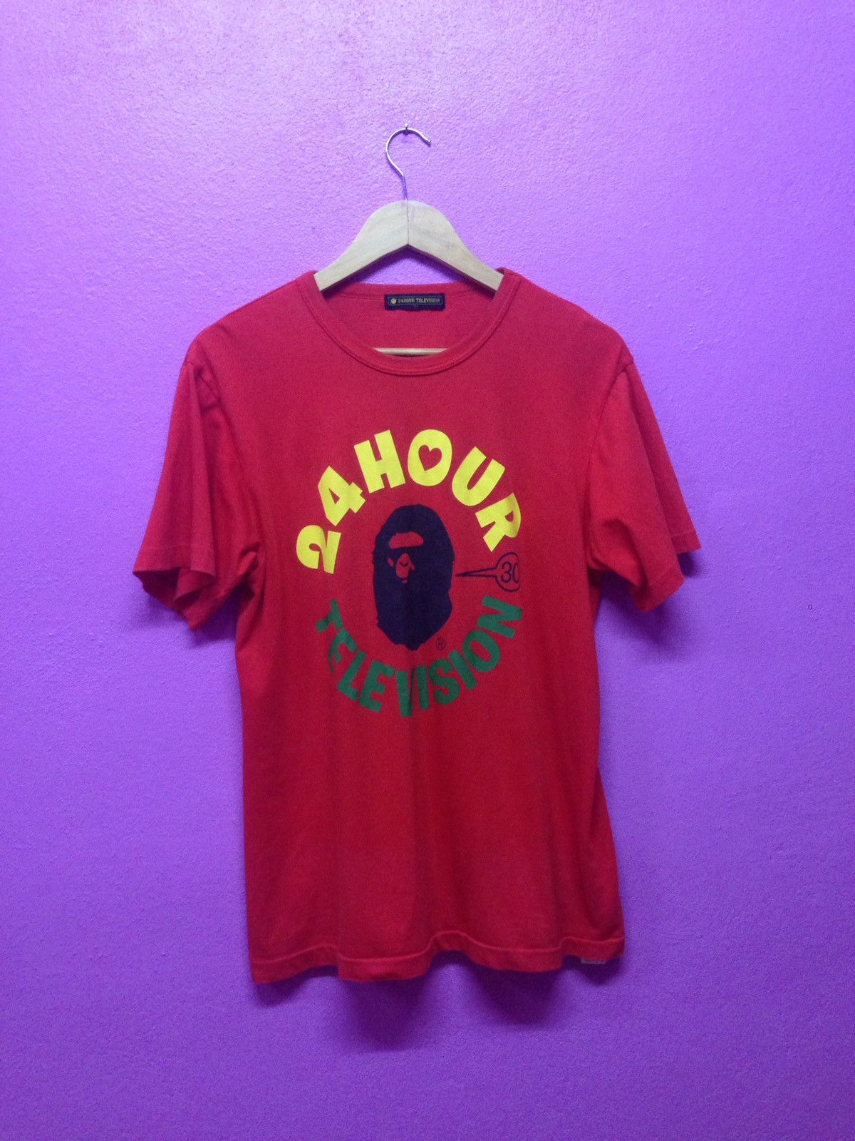 Japanese Brand 24 Hour Television A Bathing Ape T-Shirts Size L Size US L / EU 52-54 / 3 - 1 Thumbnail