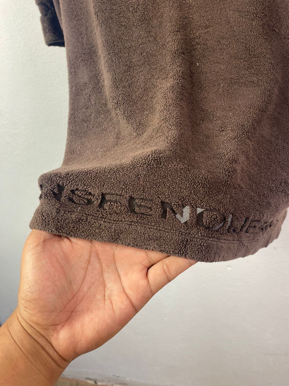 Fendi × Vintage Fendi Fleece Pullover Brown Spell Out Logo Size XS / US 0-2 / IT 36-38 - 5 Thumbnail