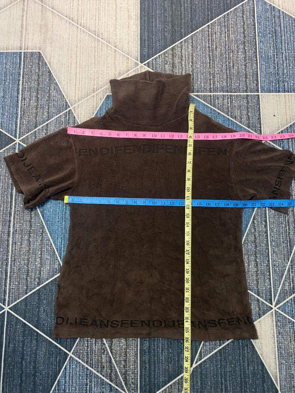 Fendi × Vintage Fendi Fleece Pullover Brown Spell Out Logo Size XS / US 0-2 / IT 36-38 - 11 Thumbnail