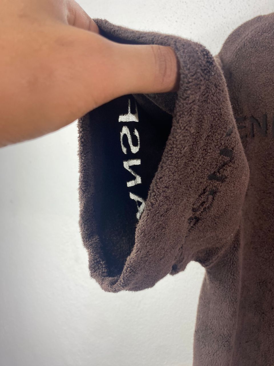 Fendi × Vintage Fendi Fleece Pullover Brown Spell Out Logo Size XS / US 0-2 / IT 36-38 - 7 Thumbnail