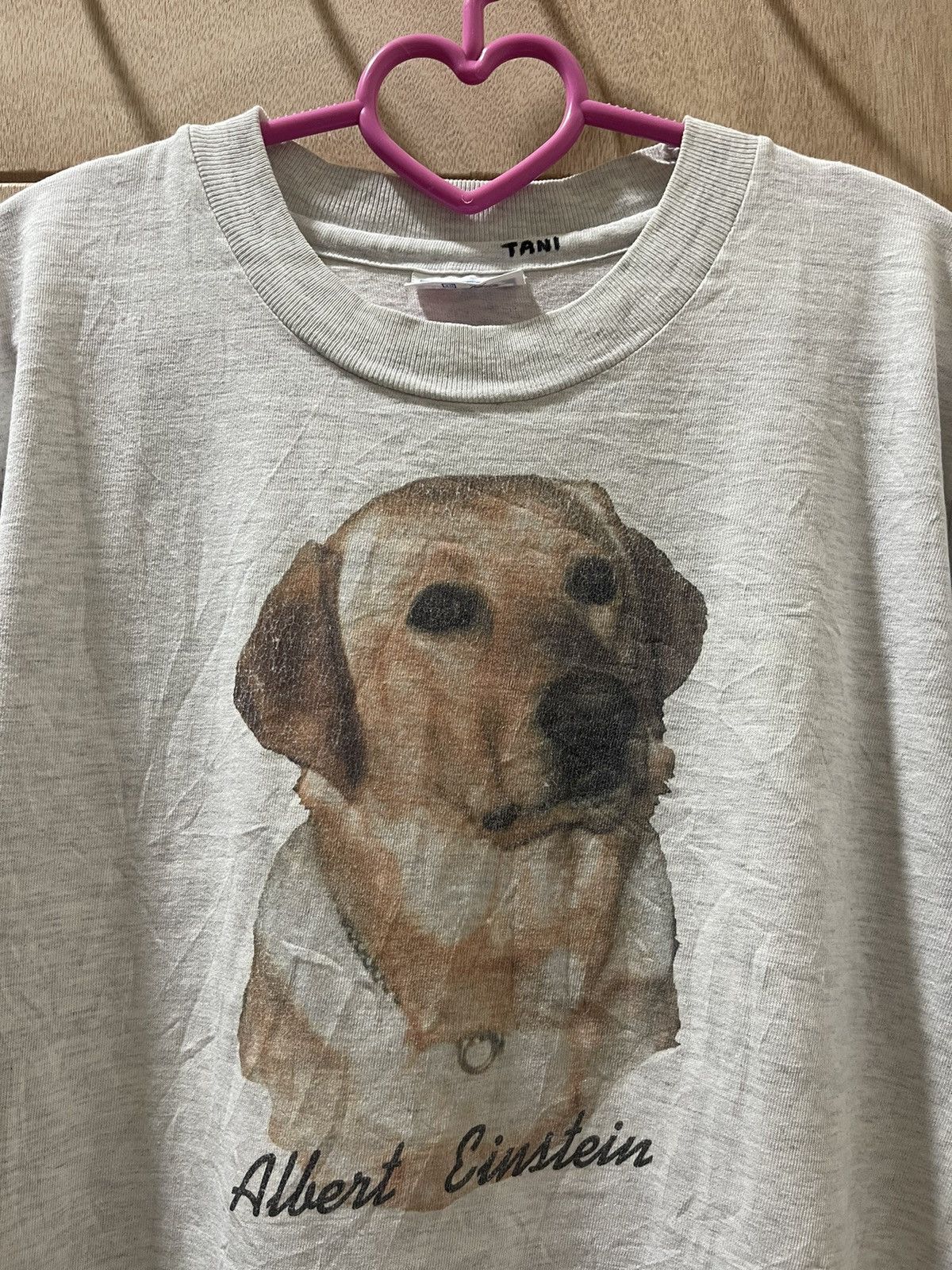 Vintage Rare Vintage ALBERT EINSTEIN Dog Face Single Stitches Size US L / EU 52-54 / 3 - 2 Thumbnail