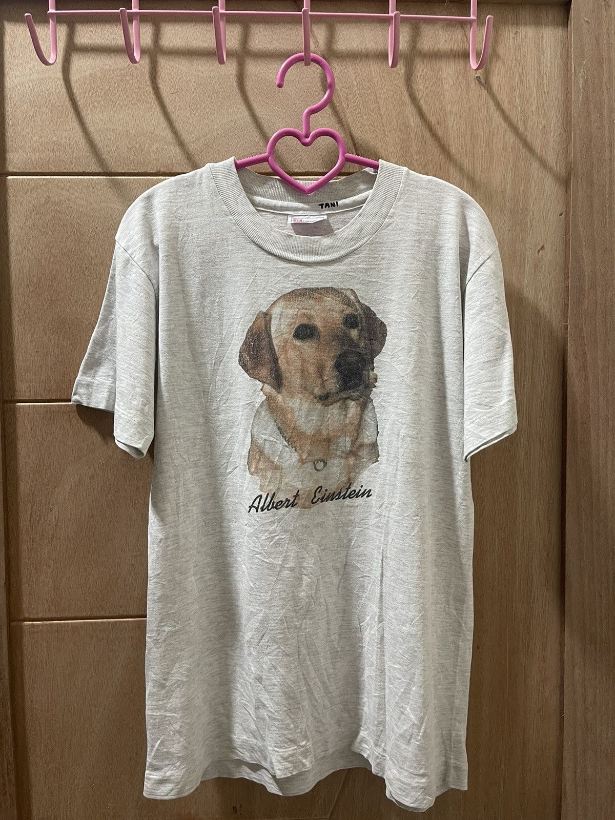 Vintage Rare Vintage ALBERT EINSTEIN Dog Face Single Stitches Size US L / EU 52-54 / 3 - 1 Thumbnail