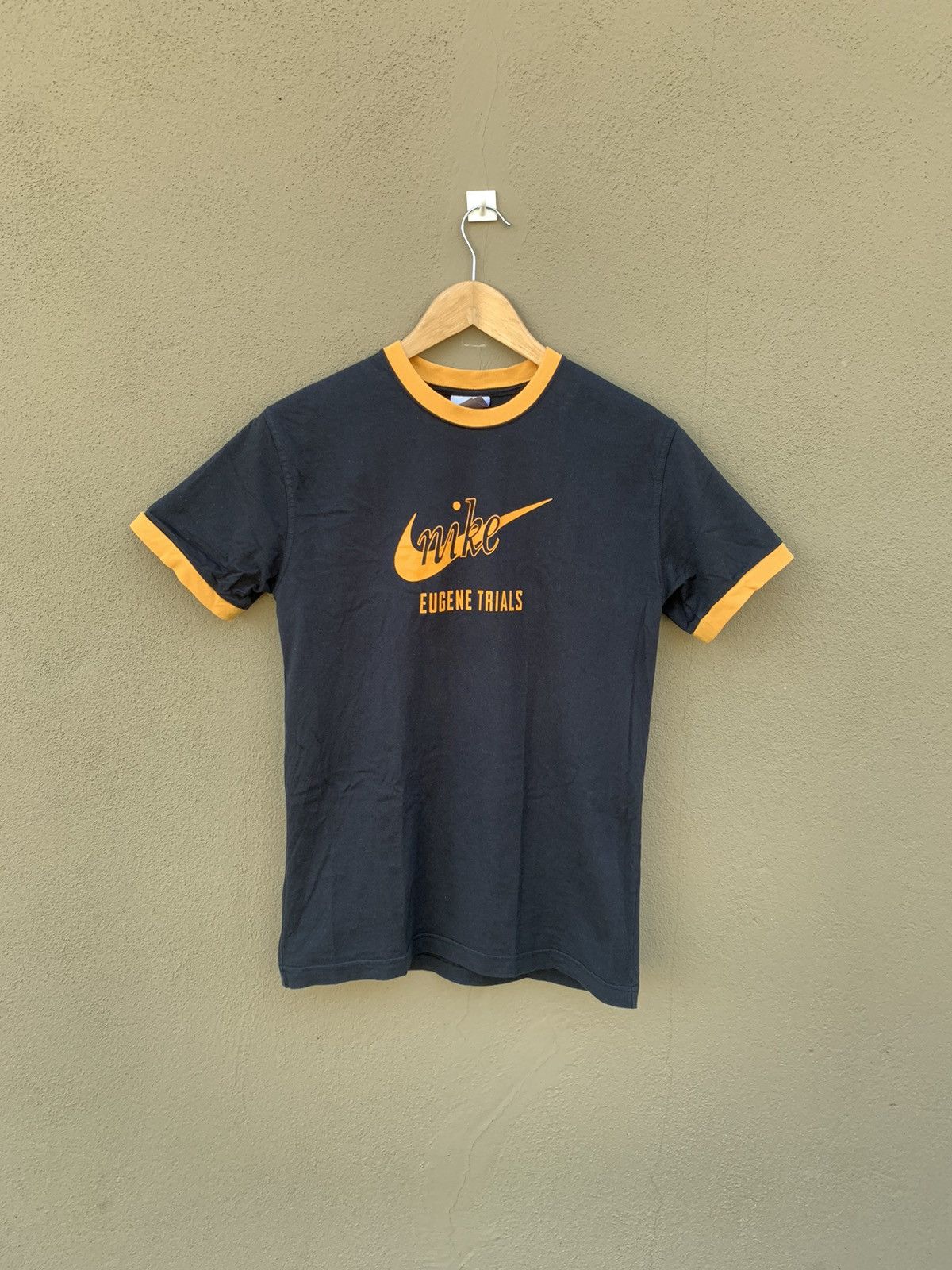Nike × Vintage Vintage Y2K Nike Swoosh Ringer Tshirt Size US M / EU 48-50 / 2 - 1 Thumbnail