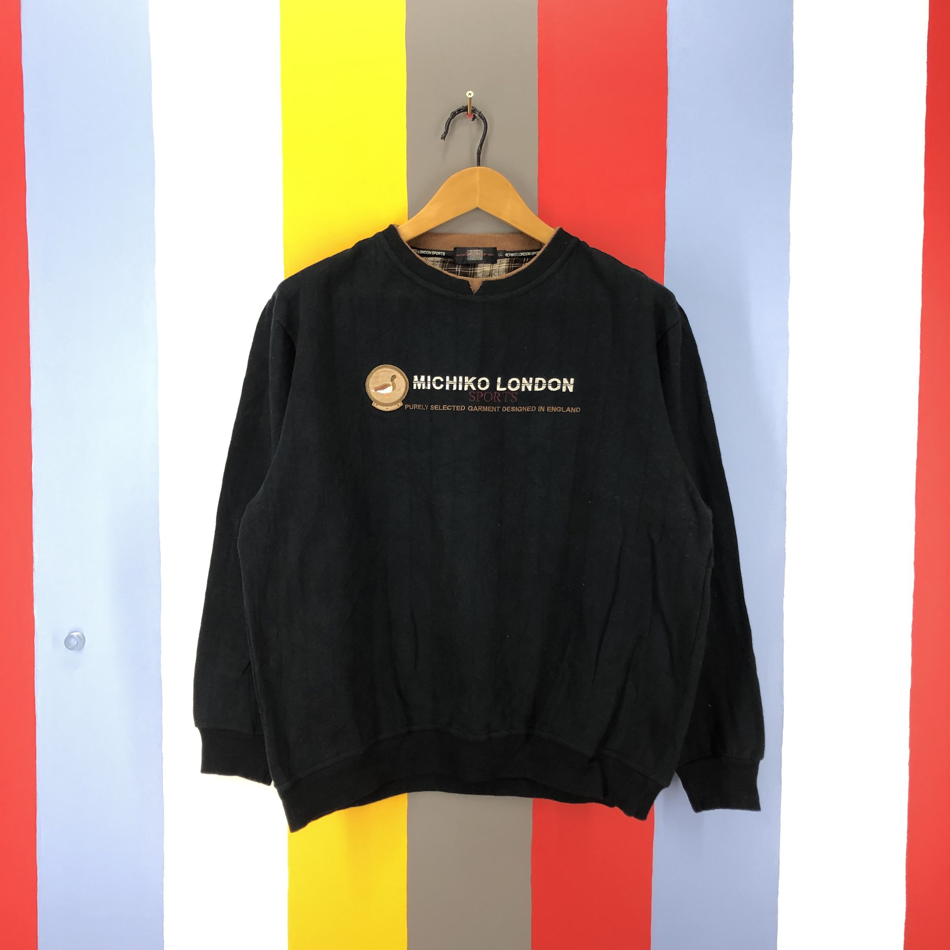 Japanese Brand MICHIKO LONDON SPORTS Crew Neck Sweatshirt #0885/AF Size US L / EU 52-54 / 3 - 1 Thumbnail