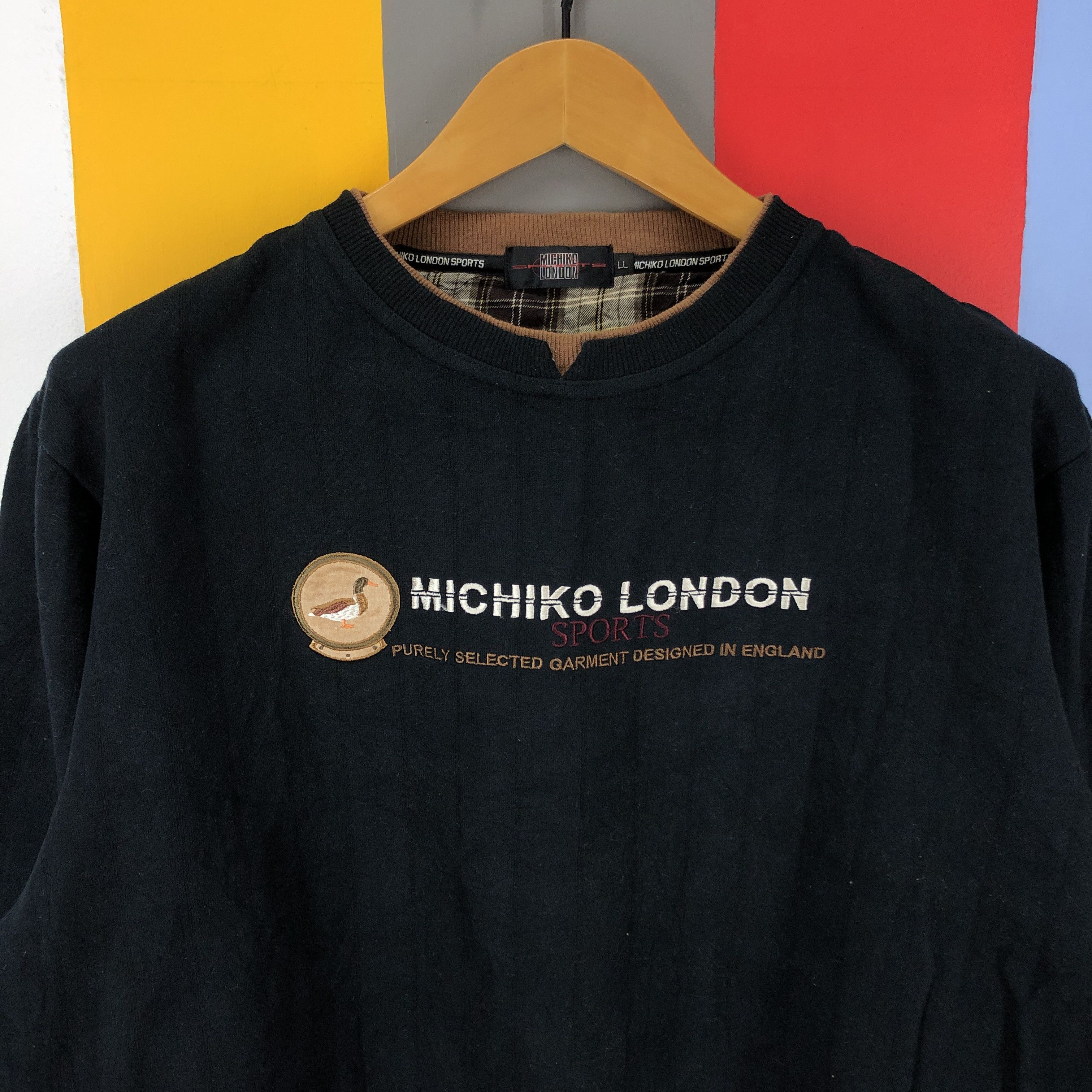 Japanese Brand MICHIKO LONDON SPORTS Crew Neck Sweatshirt #0885/AF Size US L / EU 52-54 / 3 - 2 Thumbnail