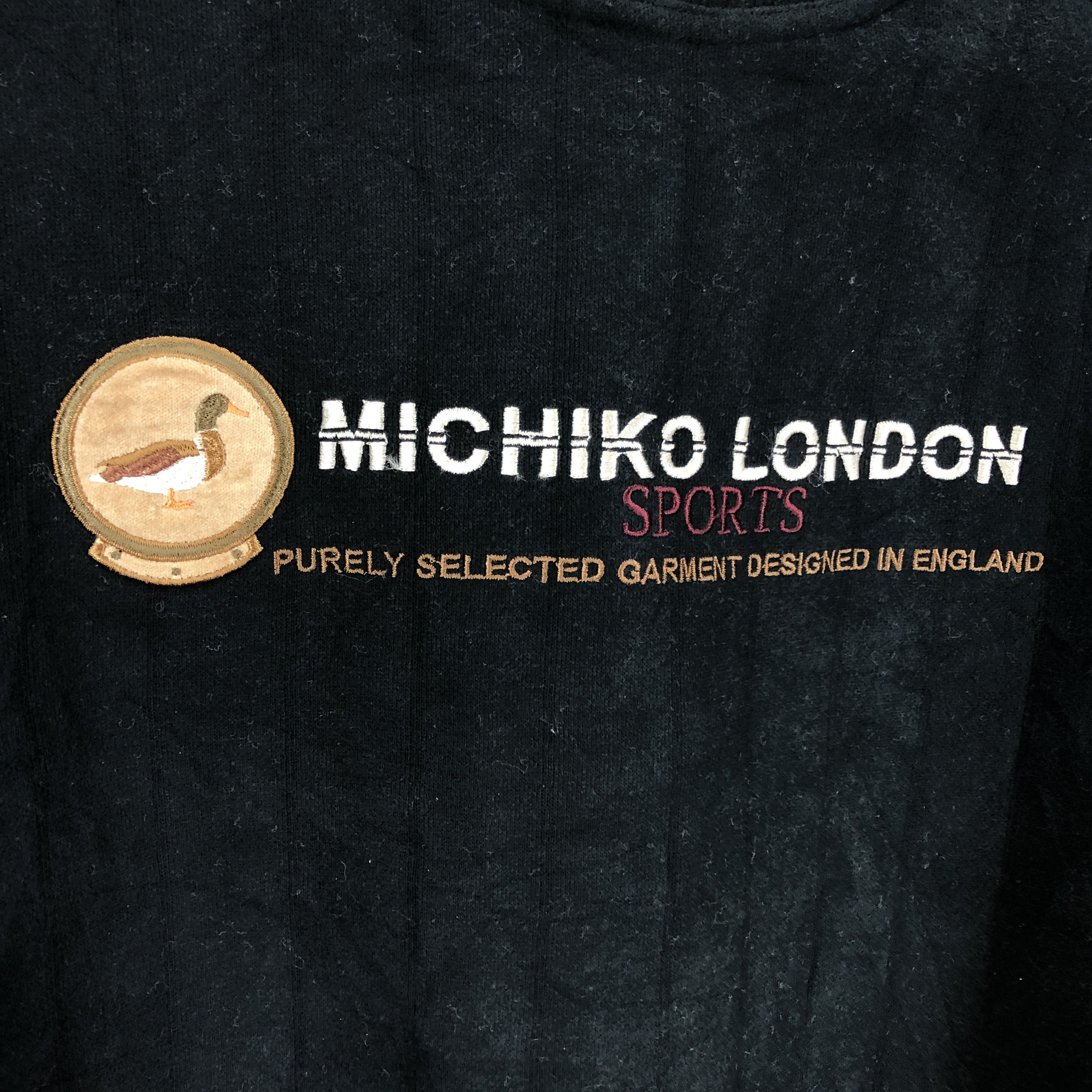 Japanese Brand MICHIKO LONDON SPORTS Crew Neck Sweatshirt #0885/AF Size US L / EU 52-54 / 3 - 3 Thumbnail