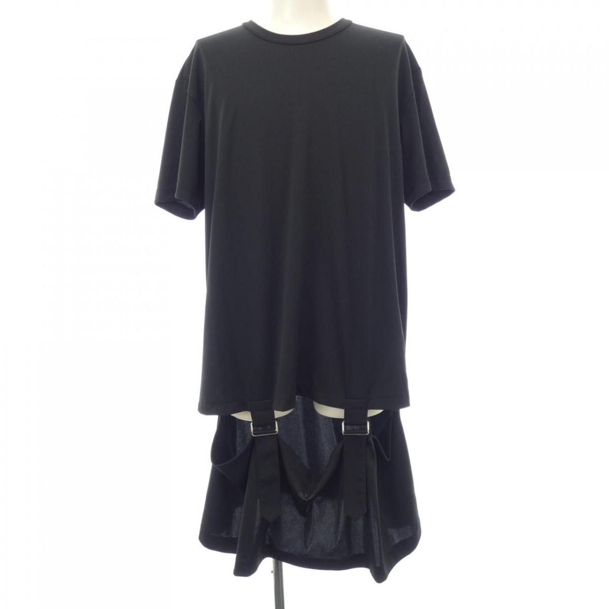 Short Sleeve T-Shirts Black Long Length Design Adjuster