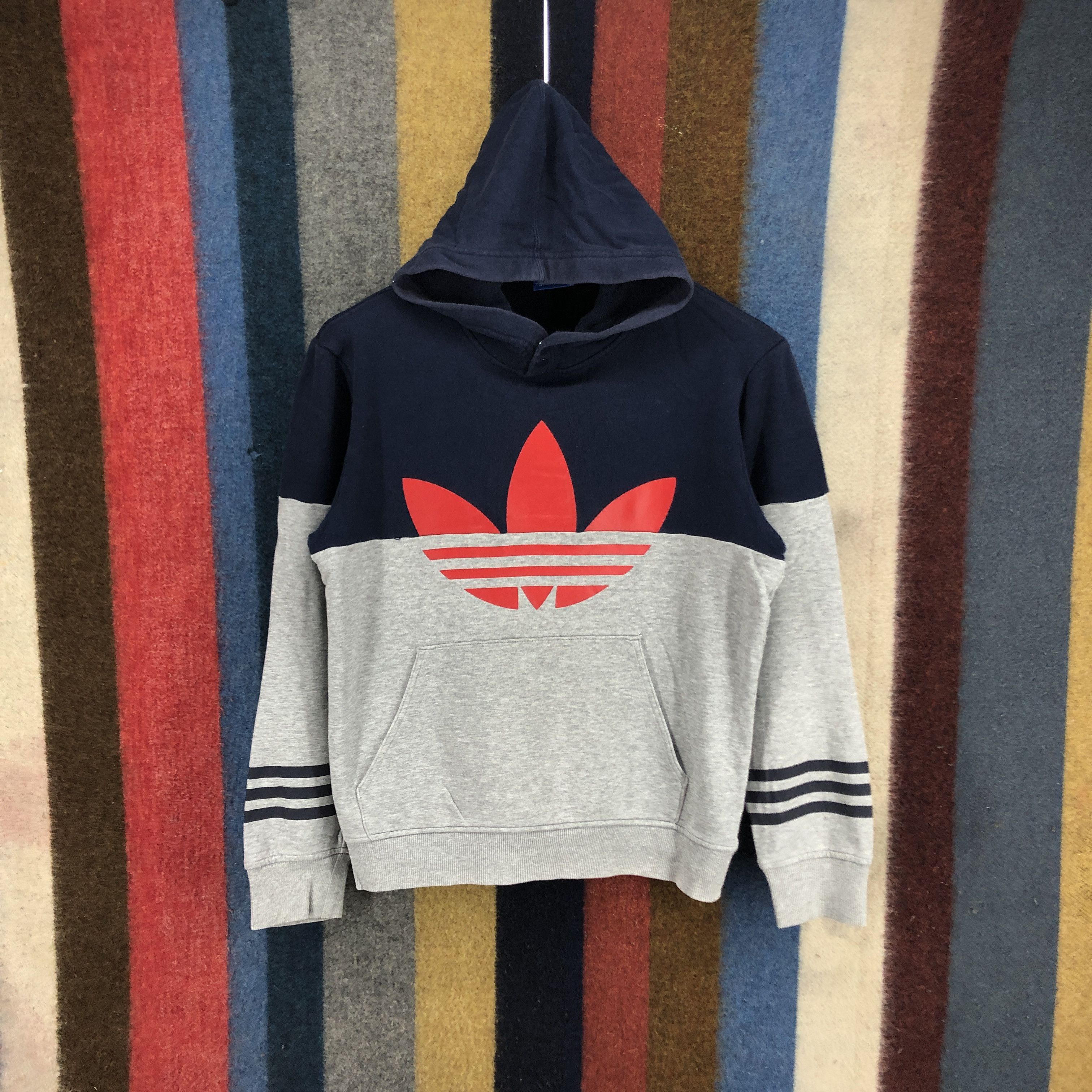 Adidas ADIDAS TRIFOIL Hoodie Pullover #2689-97 Size US S / EU 44-46 / 1 - 1 Thumbnail