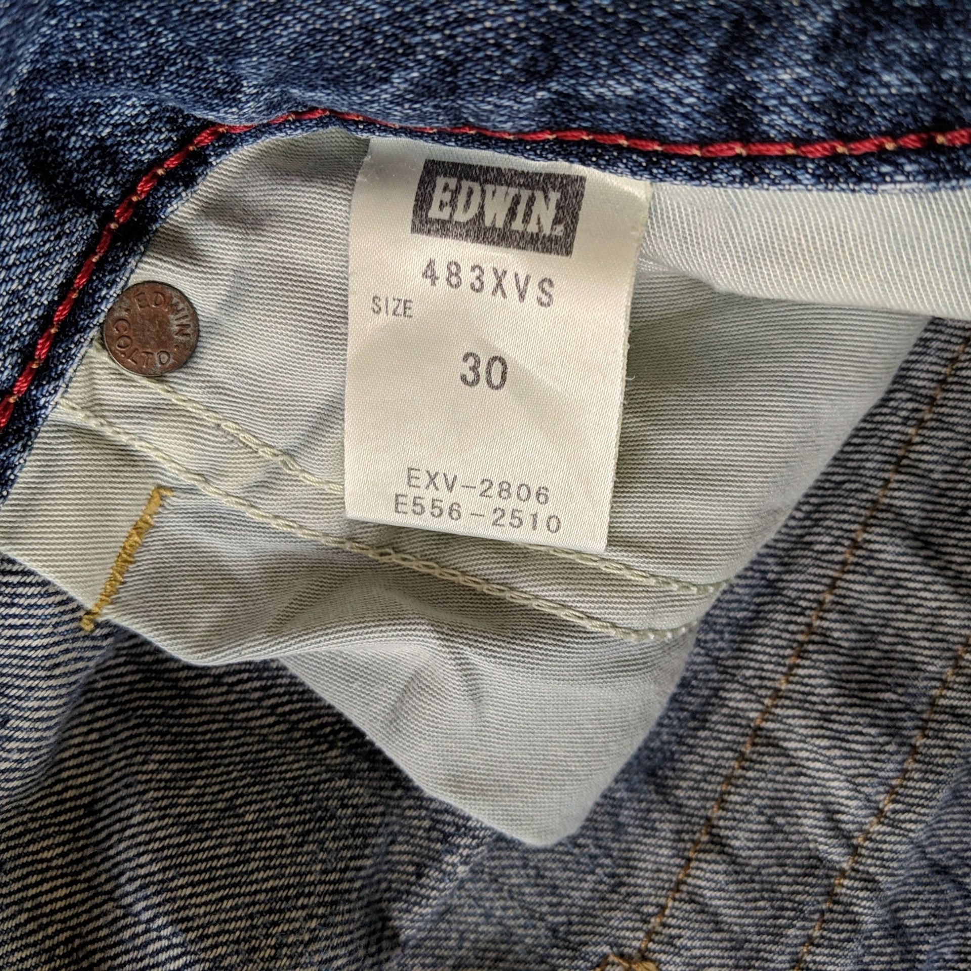 Edwin × Jean × Vintage Vintage Edwin Distressed Faded Denim Jeans Pants Size US 33 - 11 Thumbnail