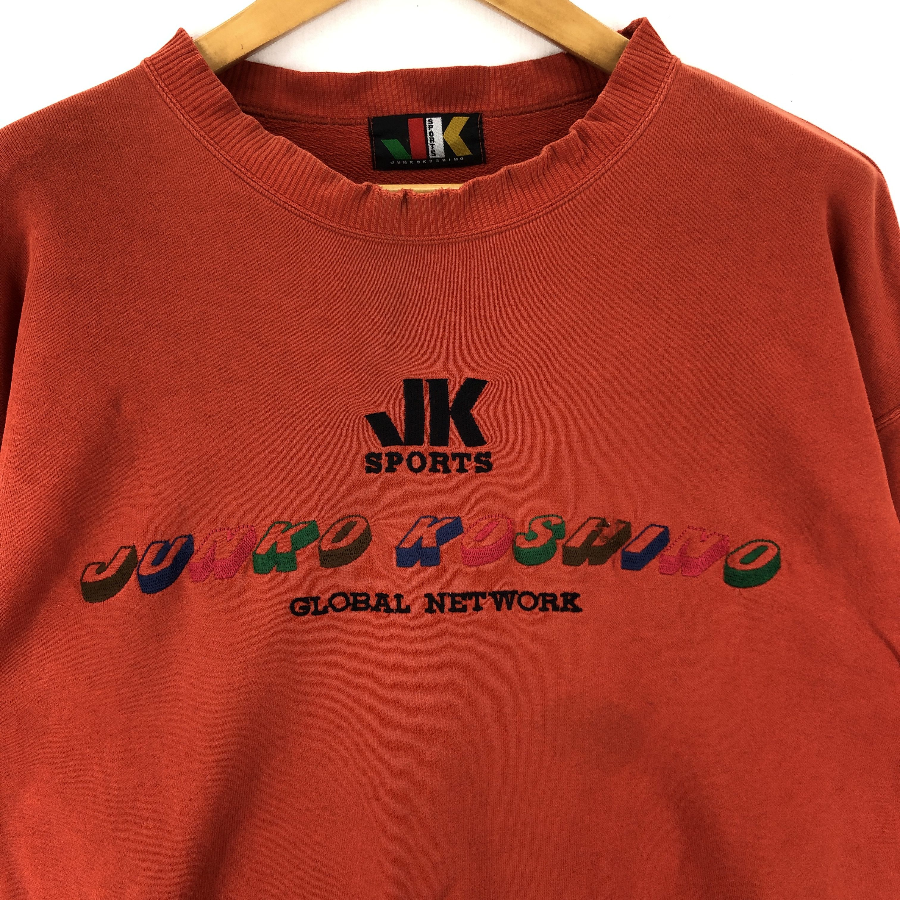 Japanese Brand JUNKO KOSHINO Global Network Crew Neck Sweatshirt #1926-55 Size US L / EU 52-54 / 3 - 2 Thumbnail