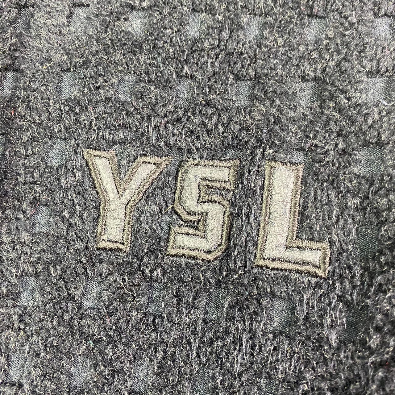 Vintage × Yves Saint Laurent Vintage YSL Yves Saint Laurent Fleece Mesh Crop Top Sweater Size XS / US 0-2 / IT 36-38 - 3 Thumbnail