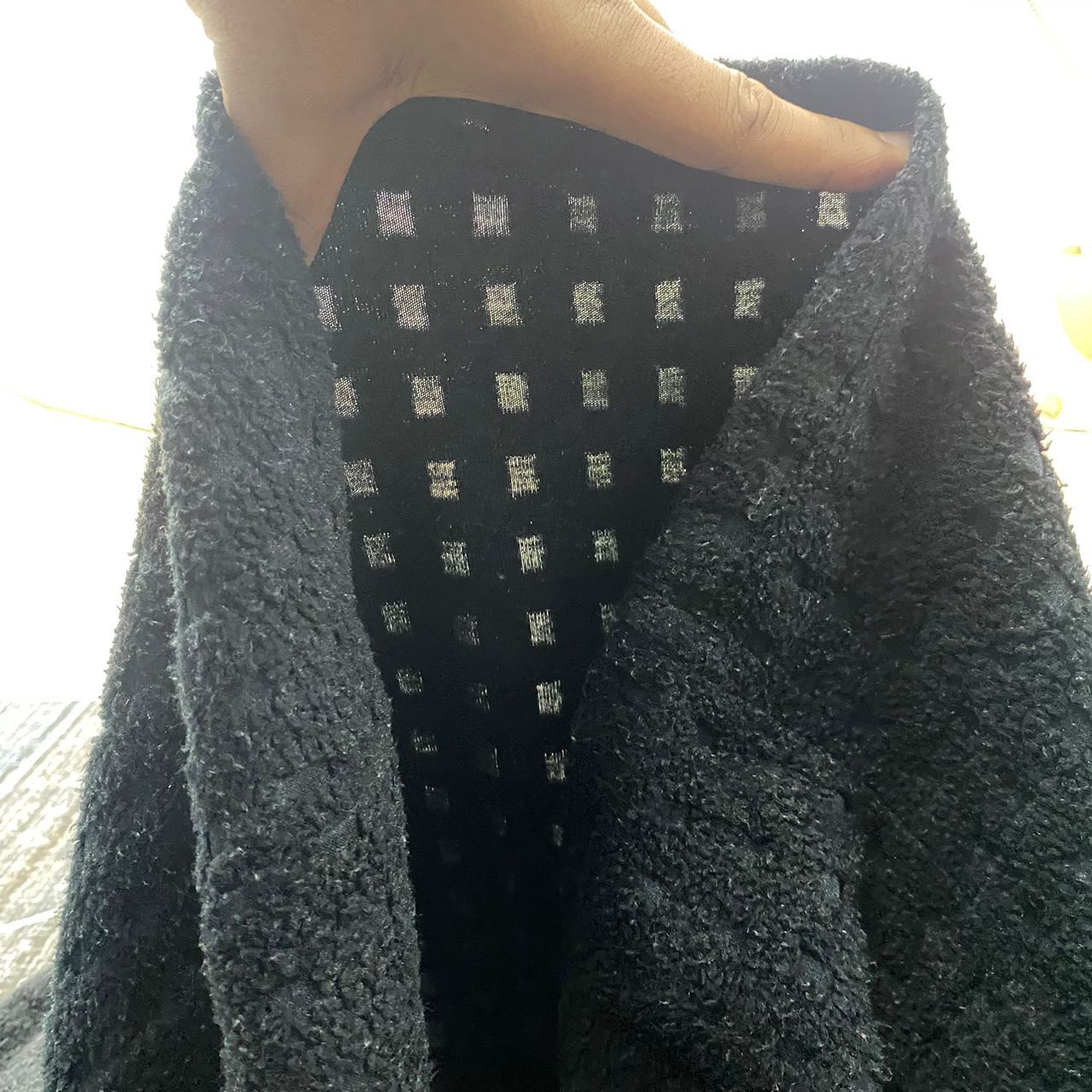 Vintage × Yves Saint Laurent Vintage YSL Yves Saint Laurent Fleece Mesh Crop Top Sweater Size XS / US 0-2 / IT 36-38 - 7 Thumbnail