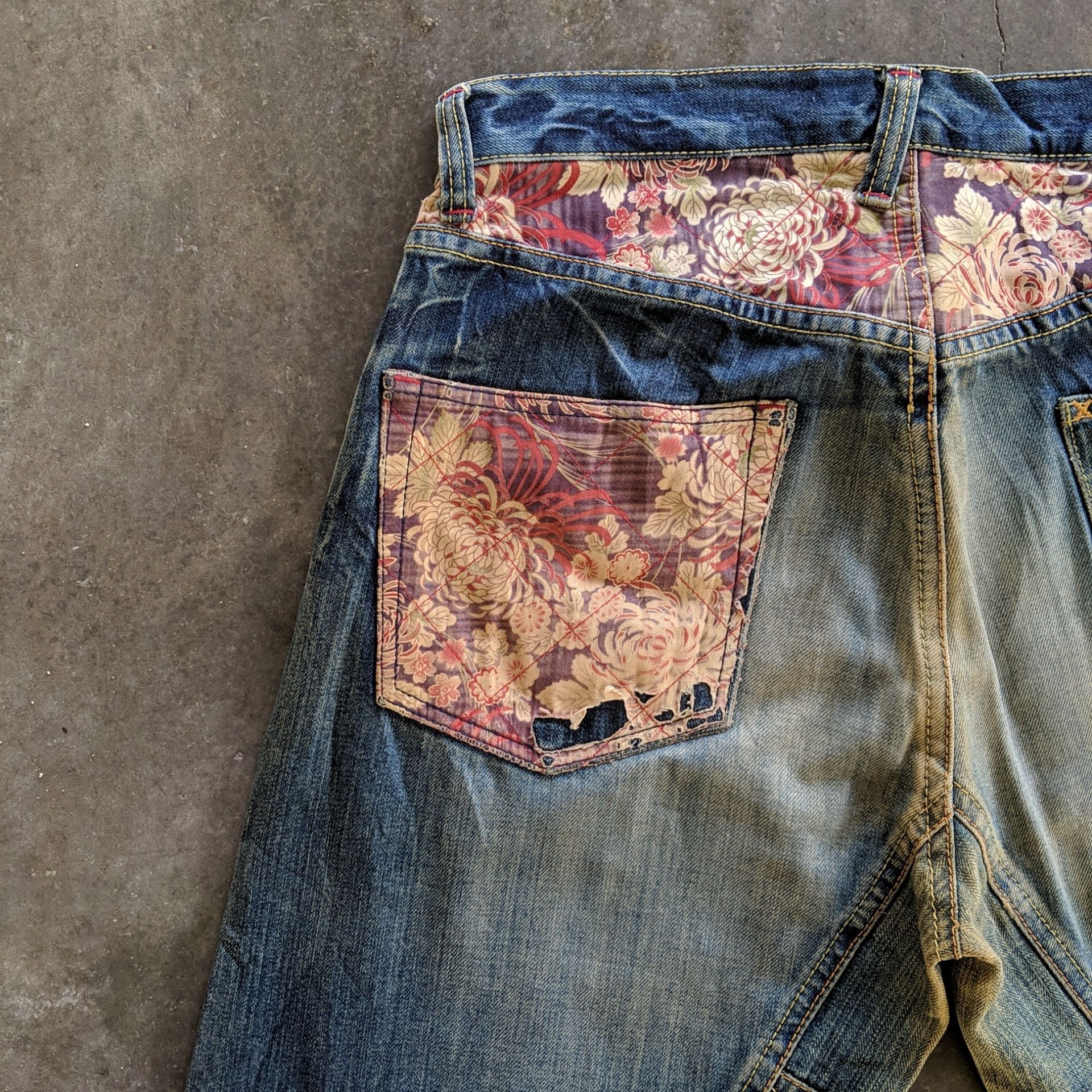 Japanese Brand W34💥 Vtg Japanese Rusty Wash Faded Jeans Pants Distressed Size US 34 / EU 50 - 7 Thumbnail