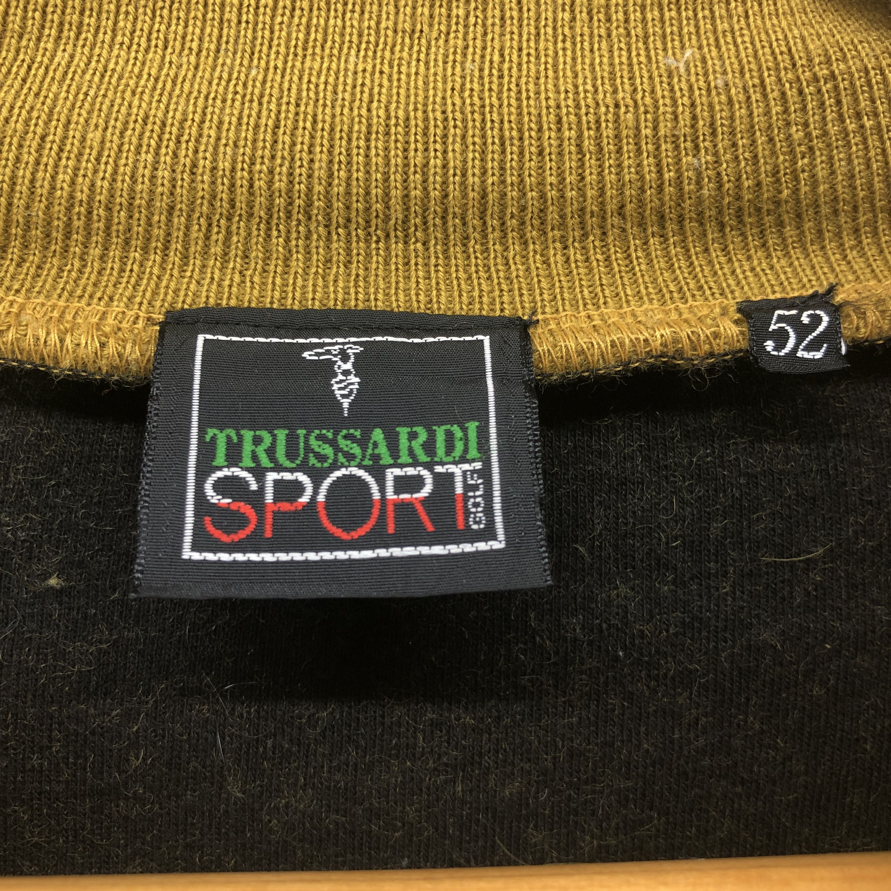 Trussardi 90s Vintage TRUSSARDI GOLF BAG Collar Sweatshirt #0578/Y Size US L / EU 52-54 / 3 - 6 Thumbnail