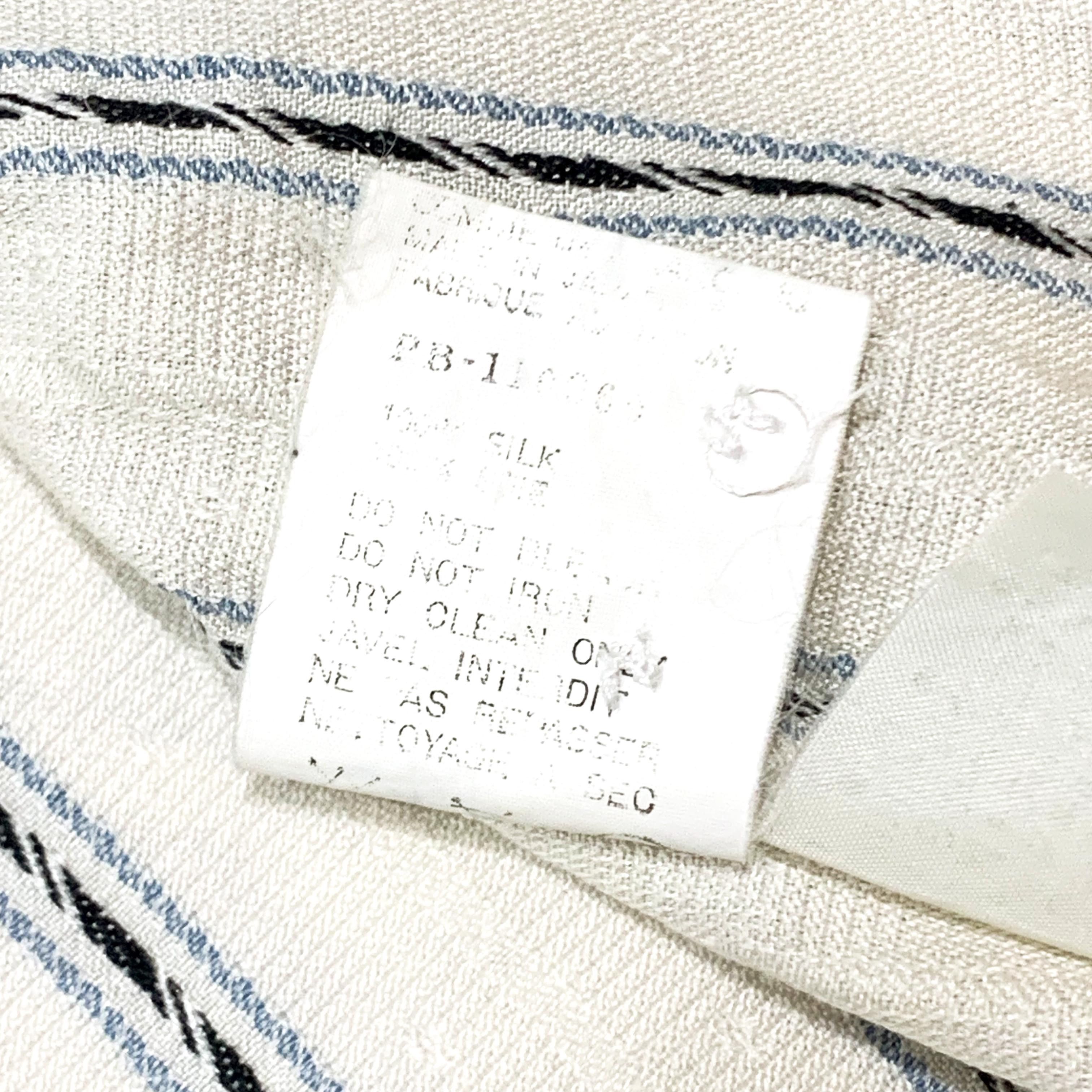 Comme des Garcons × Comme des Garcons Homme Plus SS88 Striped Silk Shirt Size US M / EU 48-50 / 2 - 6 Thumbnail