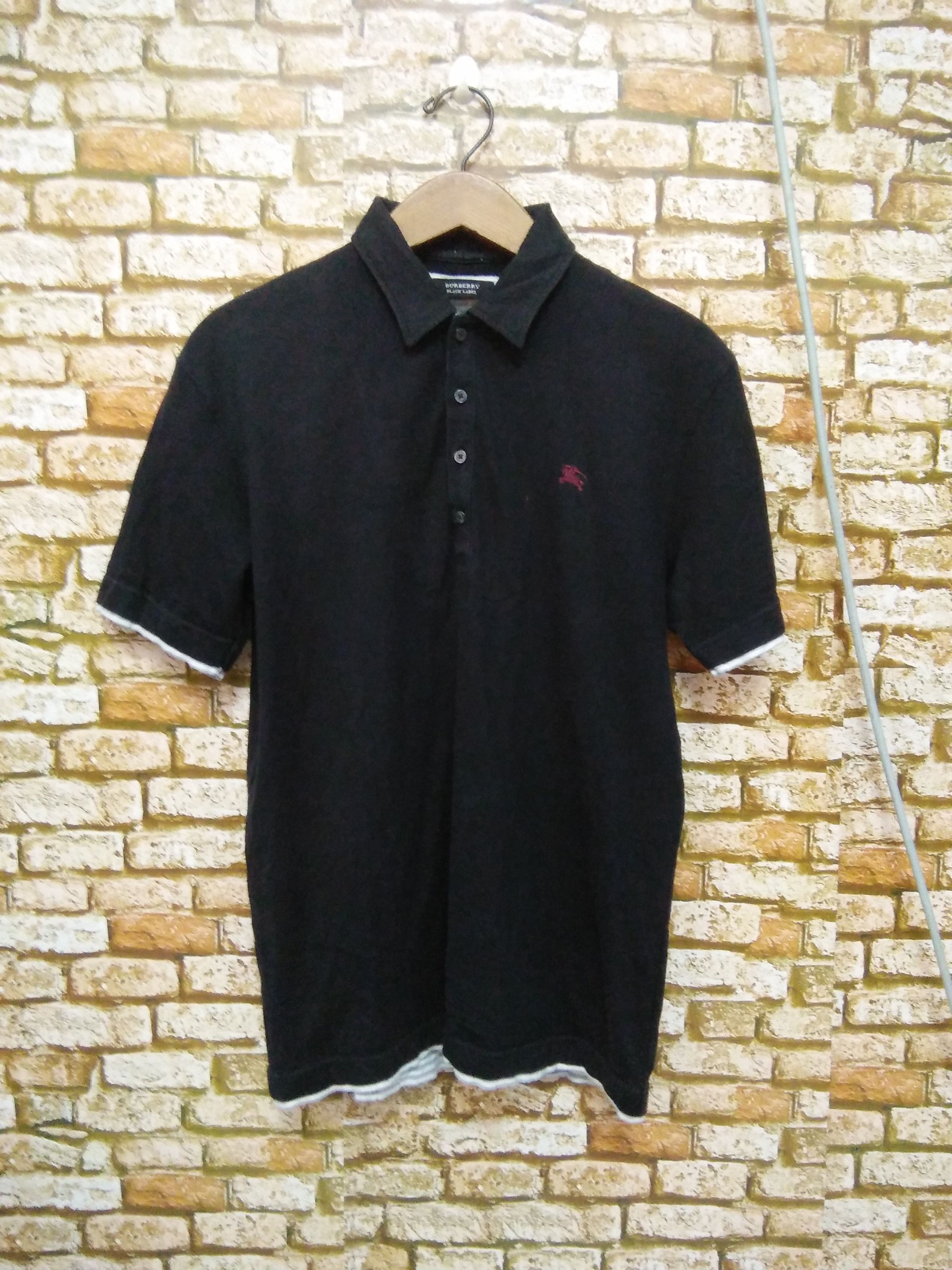 Burberry BURBERRY BLACK LABEL polo shirt (A147) Size US S / EU 44-46 / 1 - 1 Thumbnail