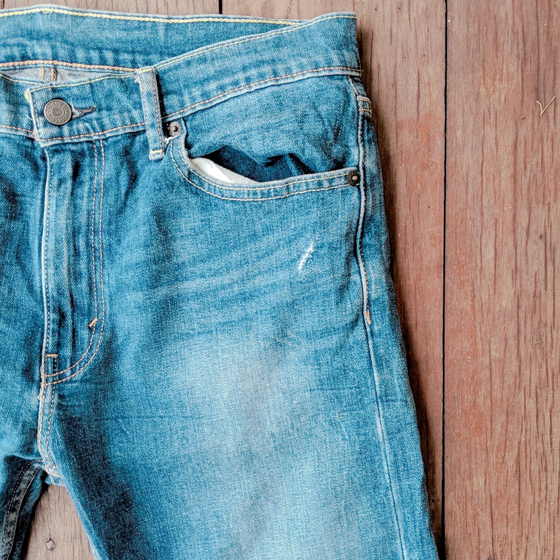 Jean × Levi's × Vintage Vintage Levi's 513 Faded Distressed Denim Jeans Pants Size US 34 / EU 50 - 4 Thumbnail