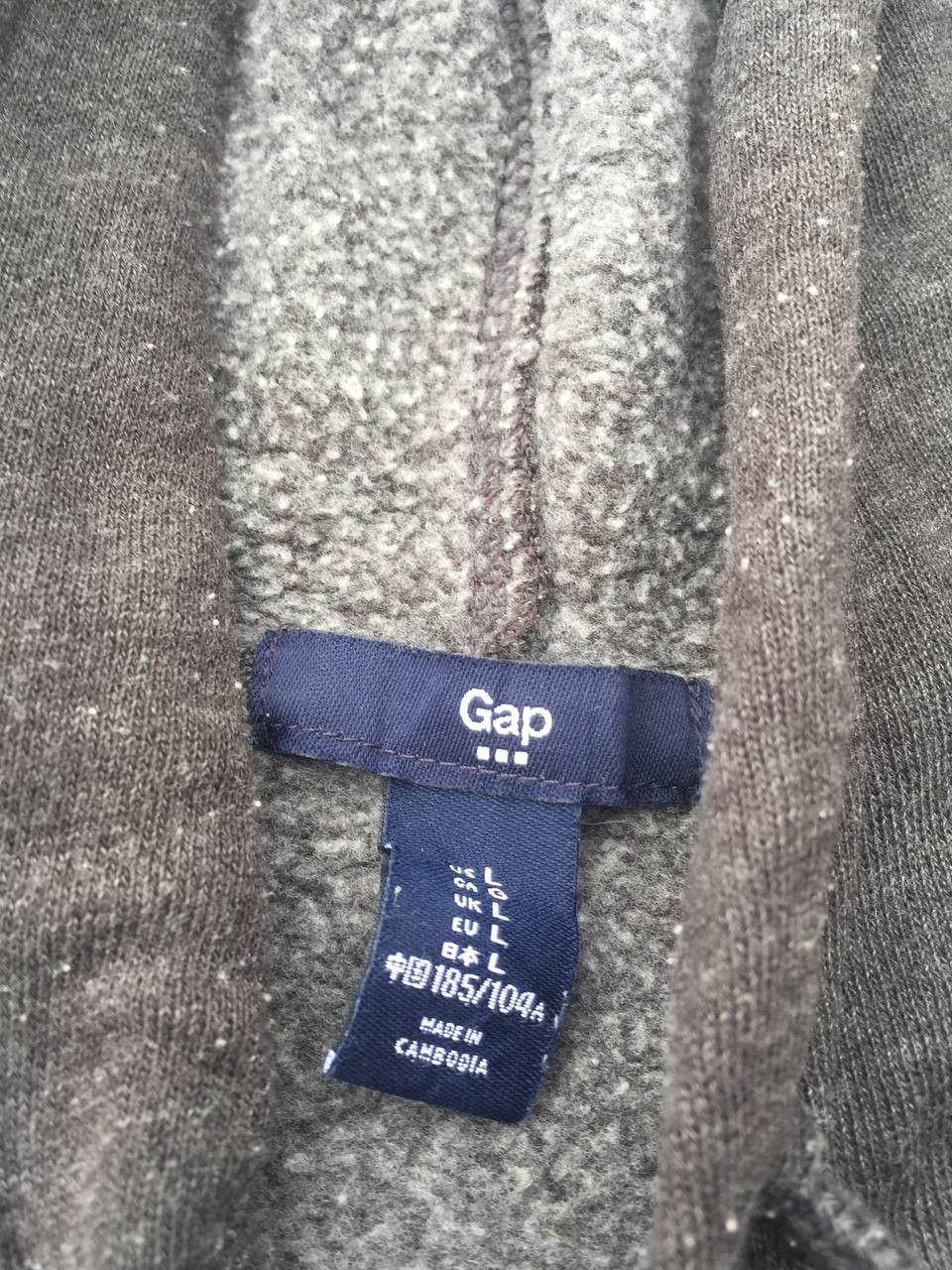 Gap Vintage GAP Distressed American Flag Logo Spellout Hoodie Size US L / EU 52-54 / 3 - 3 Thumbnail
