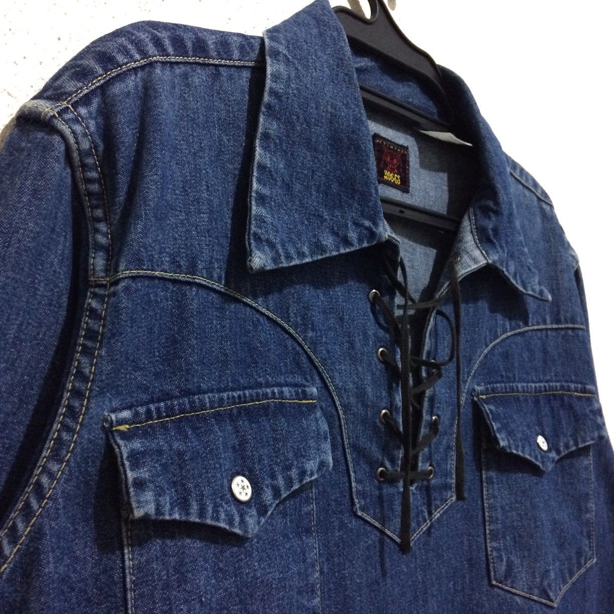 Needles Vintage HOGGS by Nepenthes CoLtd Denim Jeans Shirt Workwear Size US M / EU 48-50 / 2 - 2 Thumbnail
