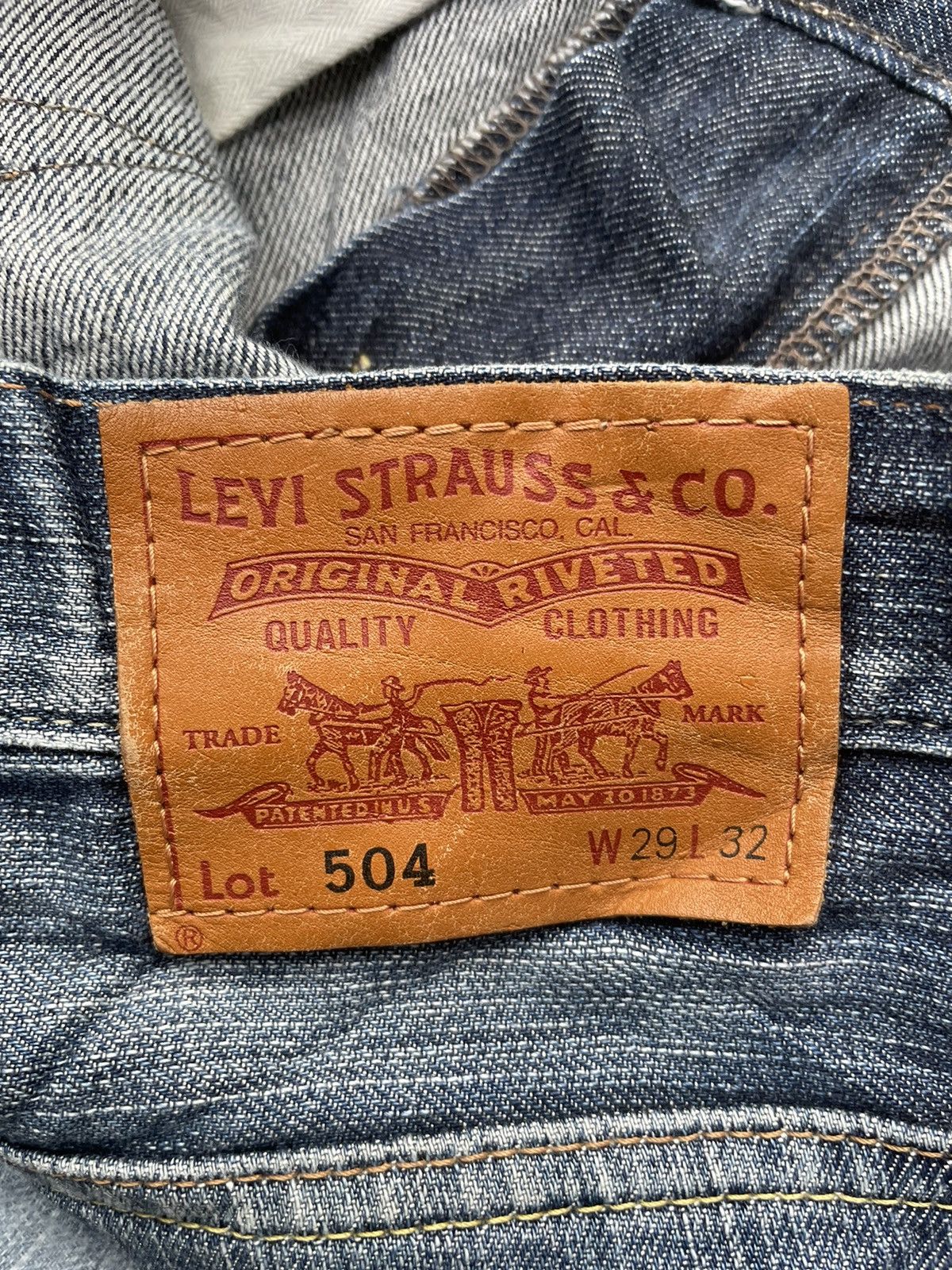 Levi's Levis 504 2008 Vietnam Aging Faded Wash Size US 30 / EU 46 - 13 Thumbnail