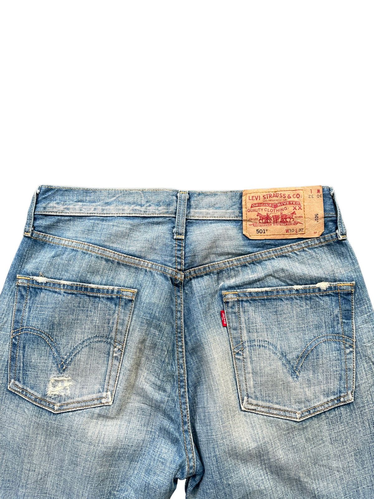 Levi's Levis 501 e Distresed Denim Size US 31 - 9 Thumbnail
