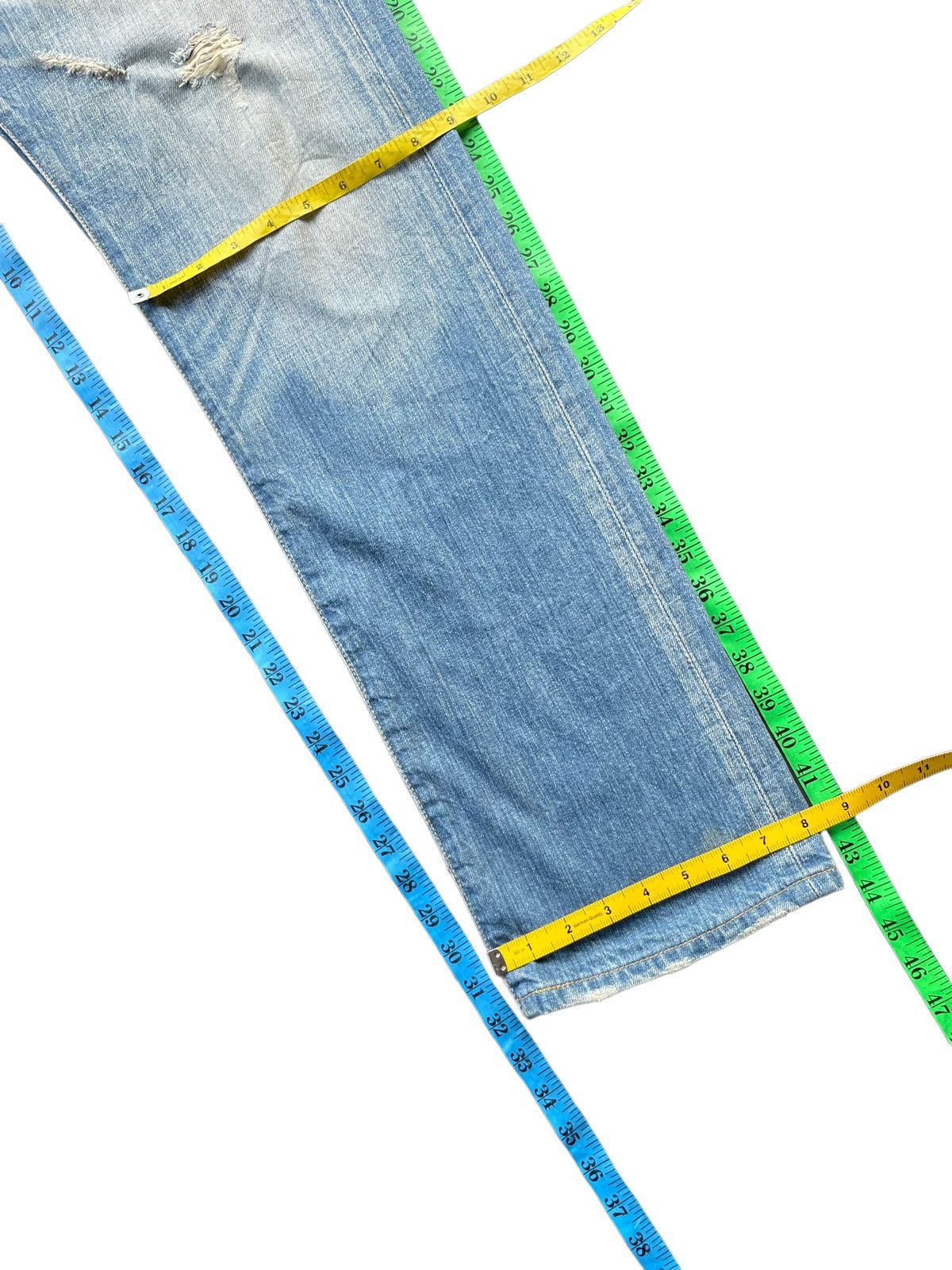 Levi's Levis 501 e Distresed Denim Size US 31 - 22 Thumbnail