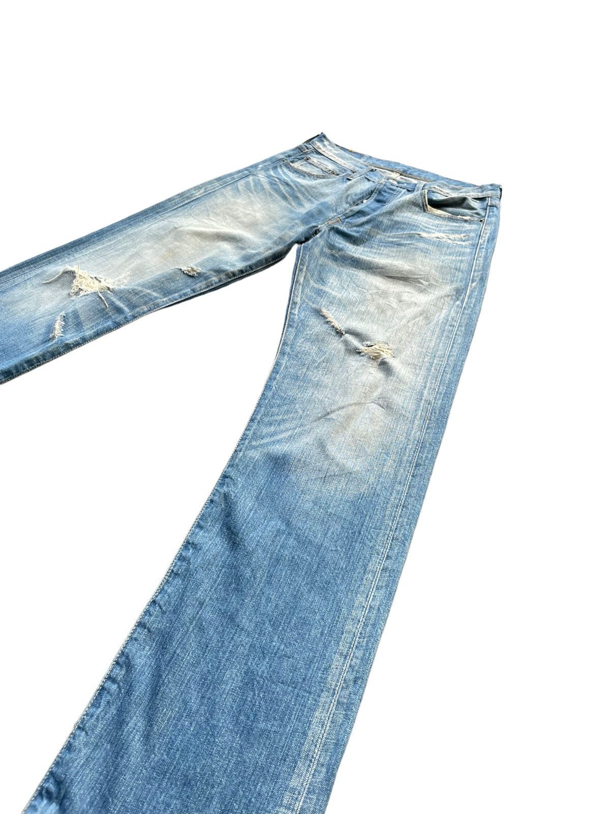 Levi's Levis 501 e Distresed Denim Size US 31 - 2 Thumbnail