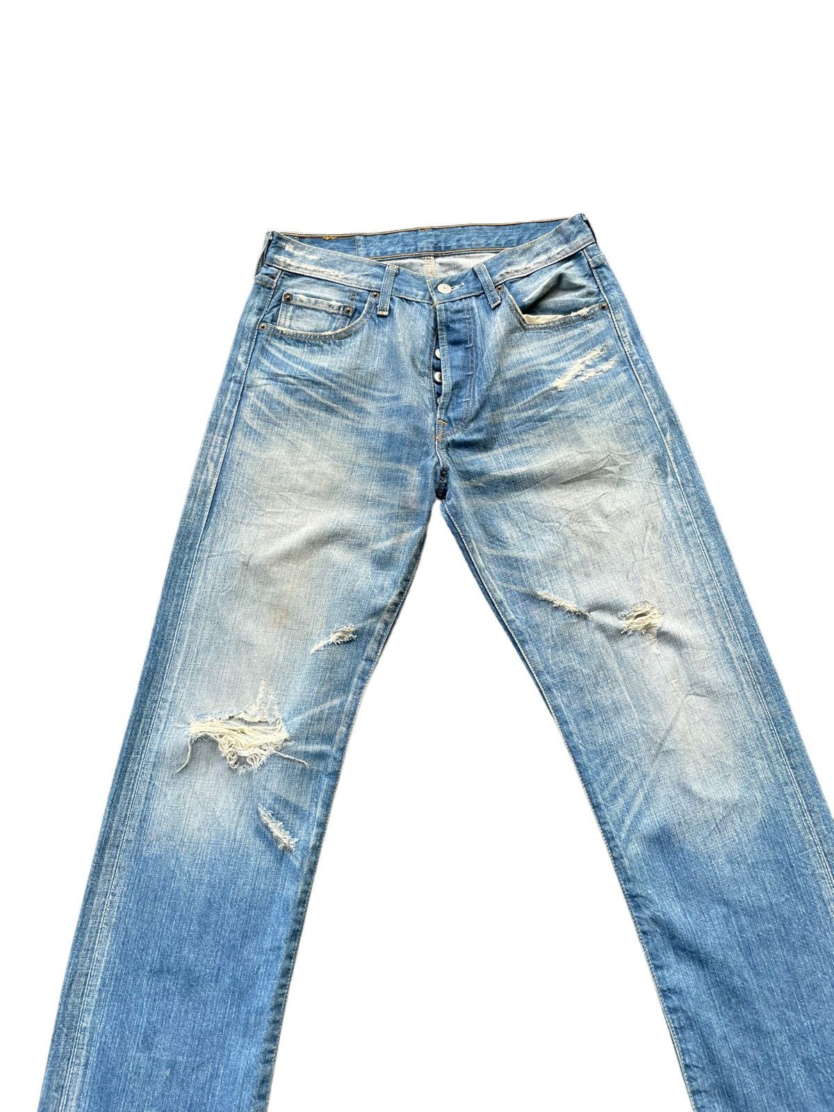 Levi's Levis 501 e Distresed Denim Size US 31 - 3 Thumbnail