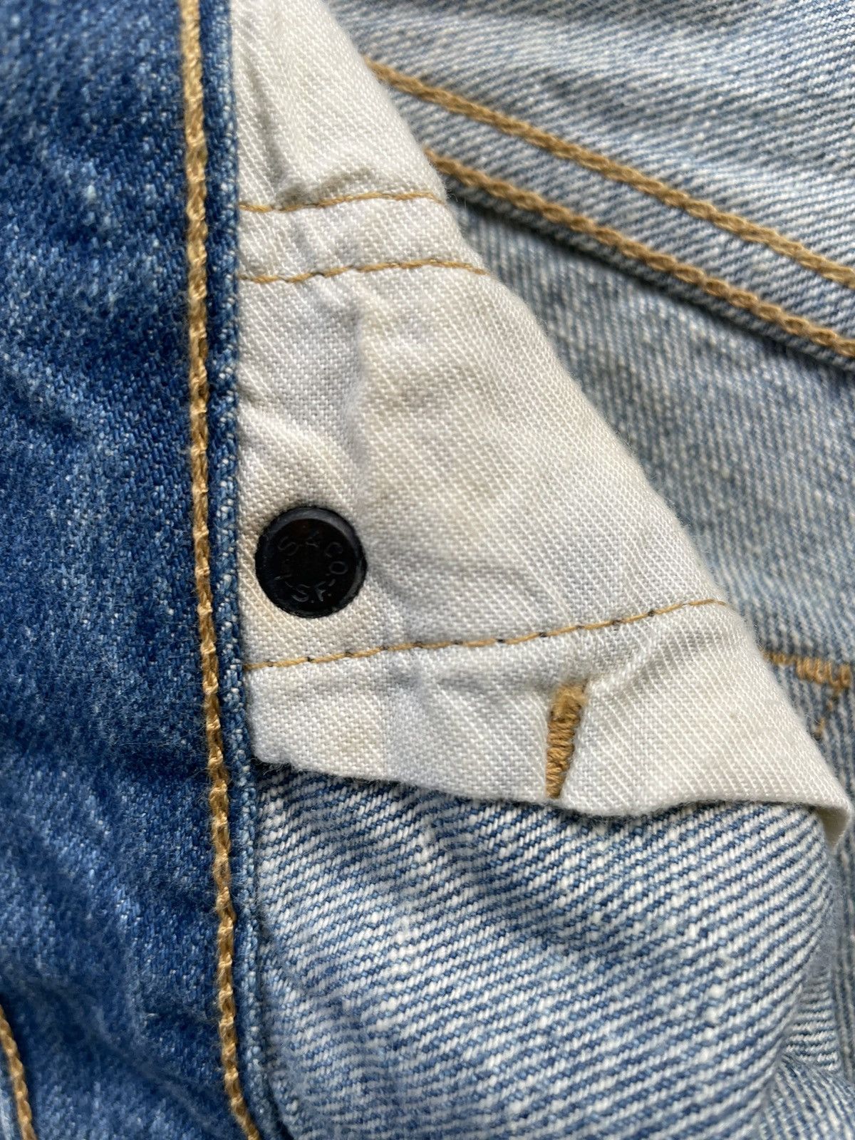 Levi's Levis 501 e Distresed Denim Size US 31 - 15 Thumbnail