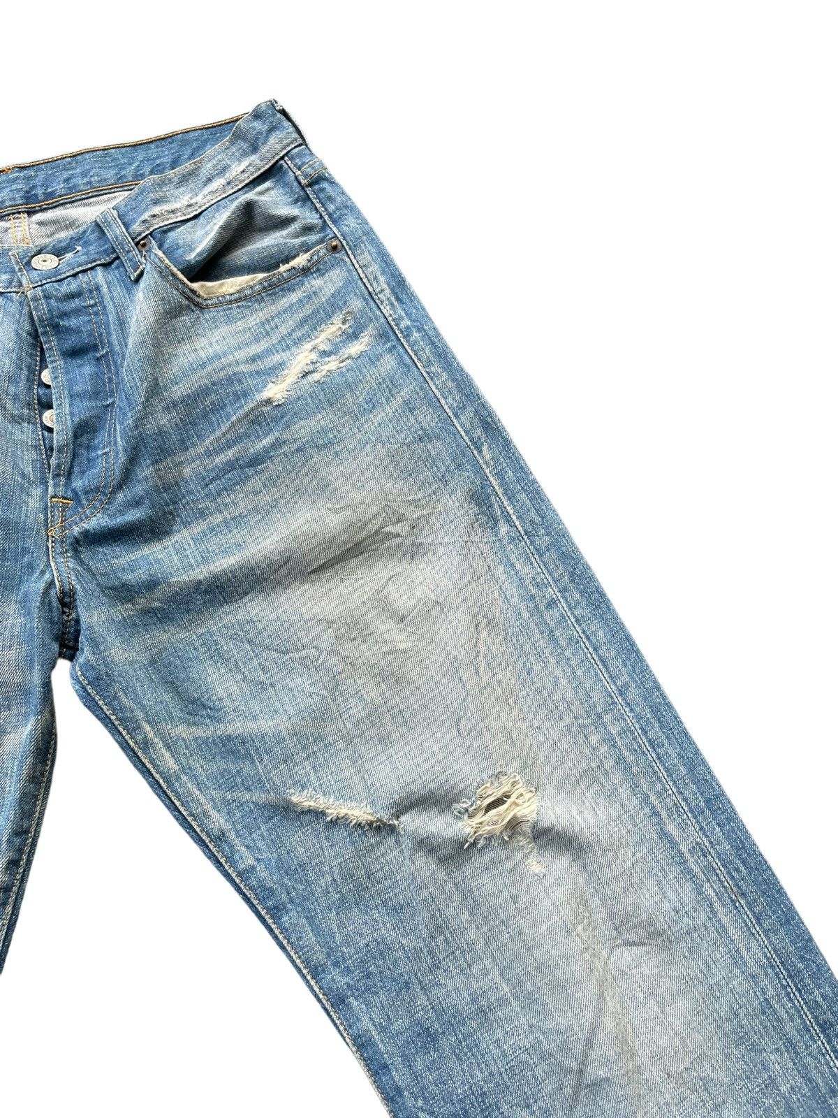 Levi's Levis 501 e Distresed Denim Size US 31 - 4 Thumbnail