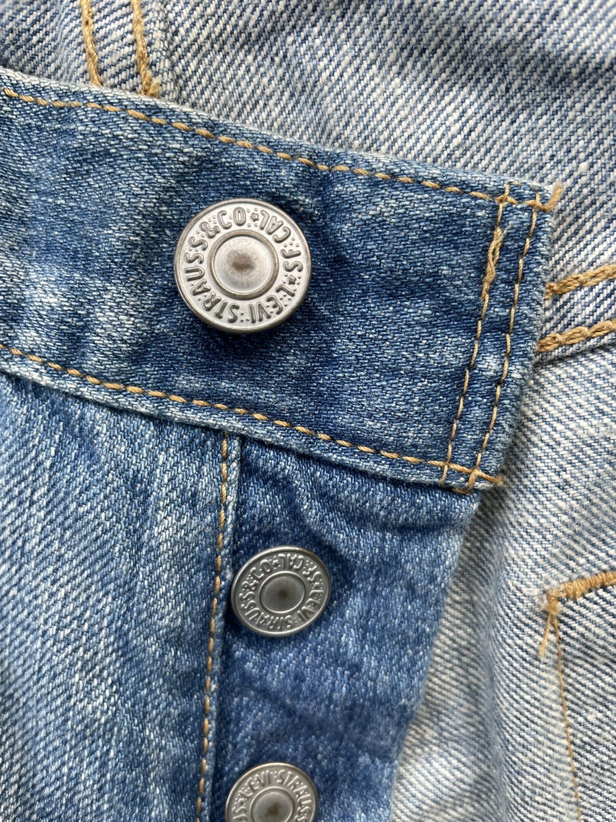 Levi's Levis 501 e Distresed Denim Size US 31 - 17 Thumbnail