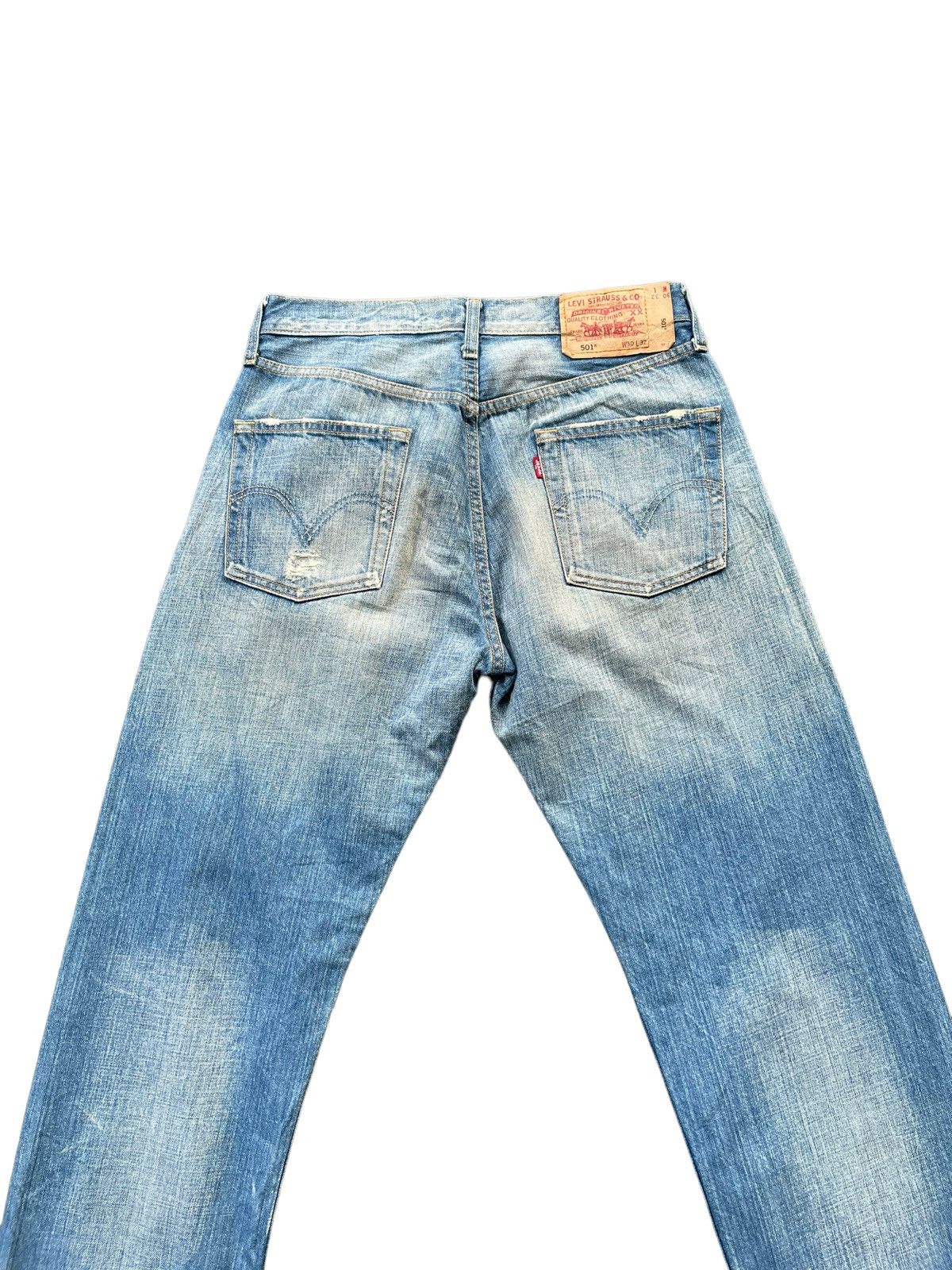 Levi's Levis 501 e Distresed Denim Size US 31 - 8 Thumbnail