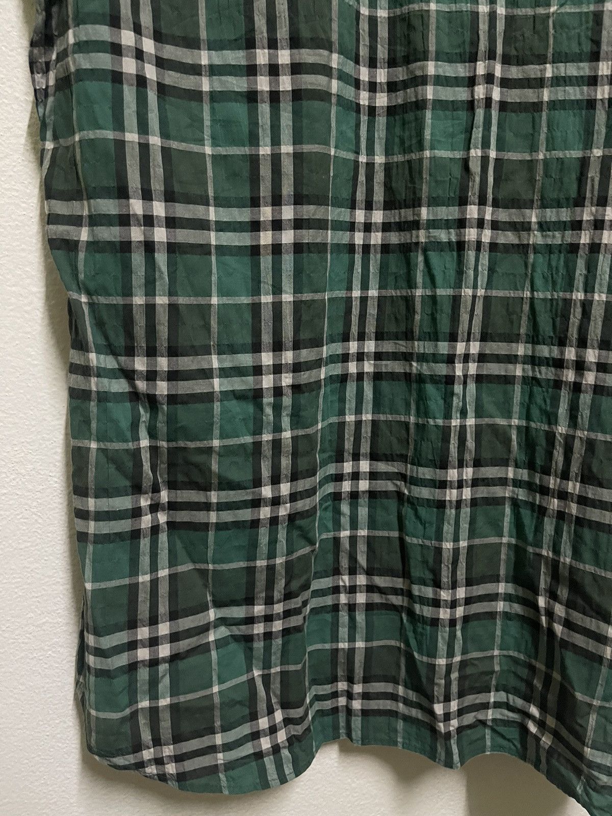 Burberry × Vintage Burberry Nova Check Single Pocket Button Up Short Sleeve Size US M / EU 48-50 / 2 - 11 Thumbnail
