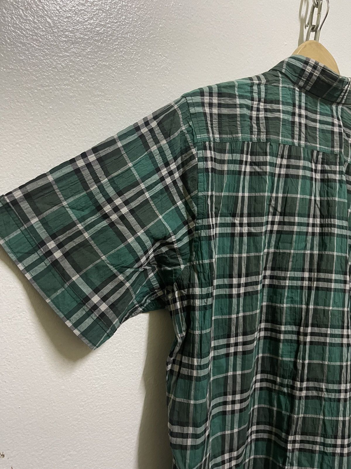 Burberry × Vintage Burberry Nova Check Single Pocket Button Up Short Sleeve Size US M / EU 48-50 / 2 - 10 Thumbnail