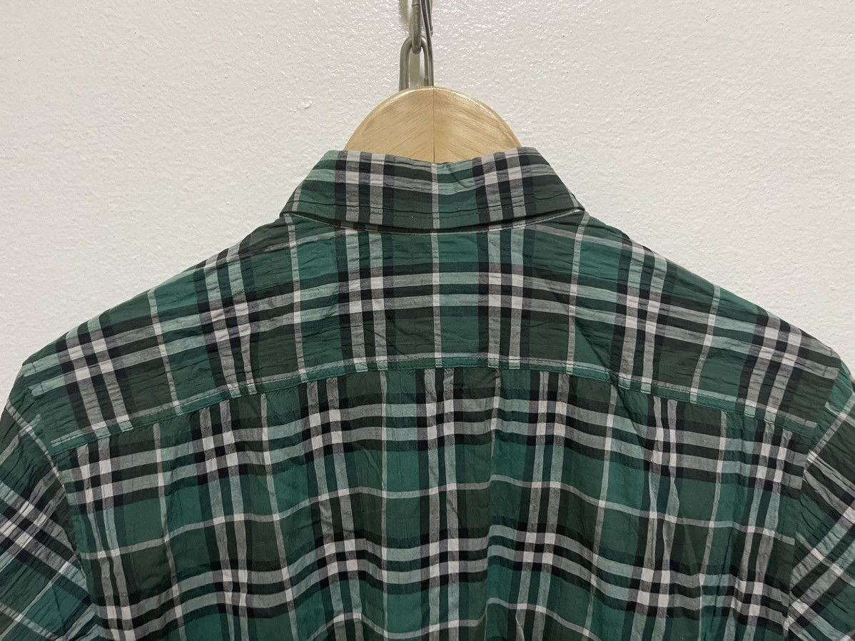 Burberry × Vintage Burberry Nova Check Single Pocket Button Up Short Sleeve Size US M / EU 48-50 / 2 - 14 Thumbnail