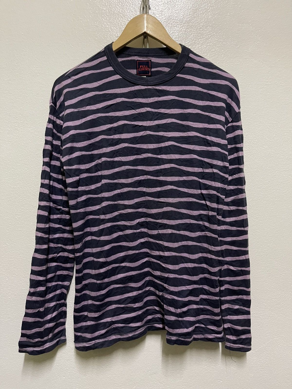 image of Full Count Co Fullcount Stripes Long Sleeve T Shirt, Men's (Size Medium)