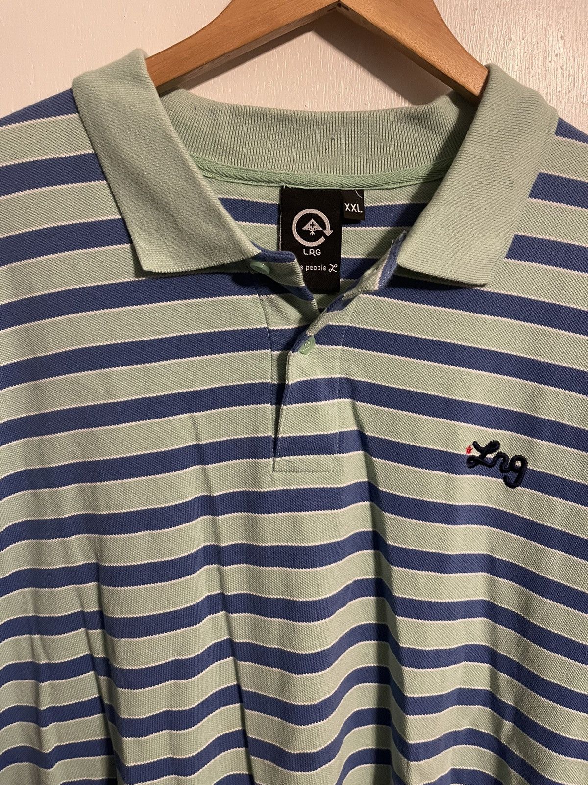 LRG Vintage LRG Striped Polo Size US XXL / EU 58 / 5 - 3 Thumbnail
