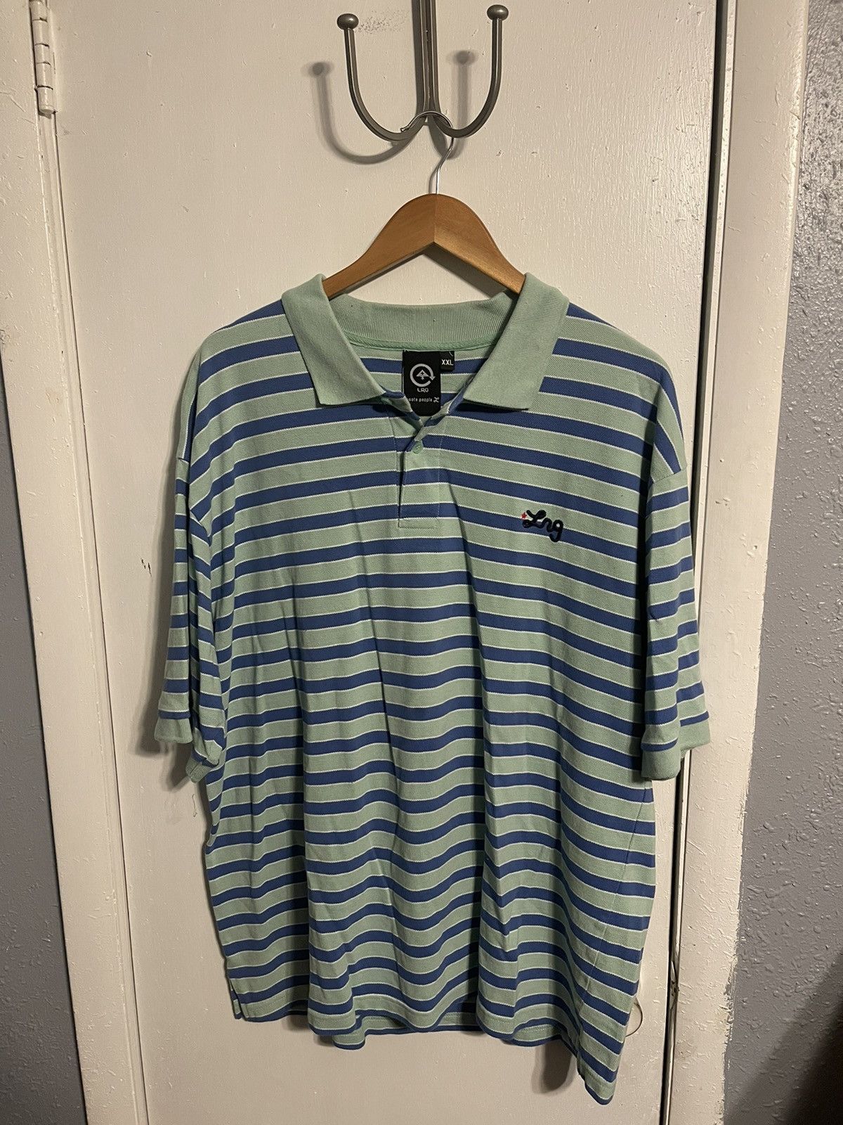 LRG Vintage LRG Striped Polo Size US XXL / EU 58 / 5 - 1 Thumbnail