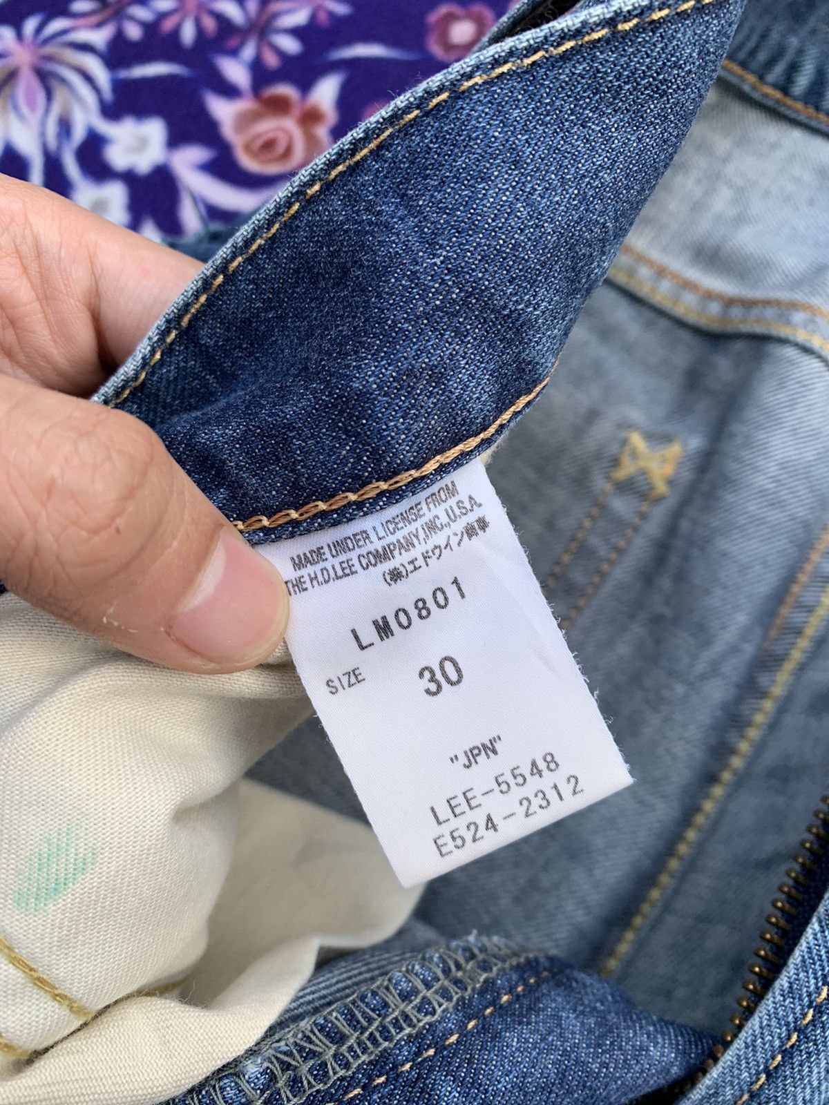 Lee Vintage Lee Faded Wash Denim Size US 33 - 4 Thumbnail