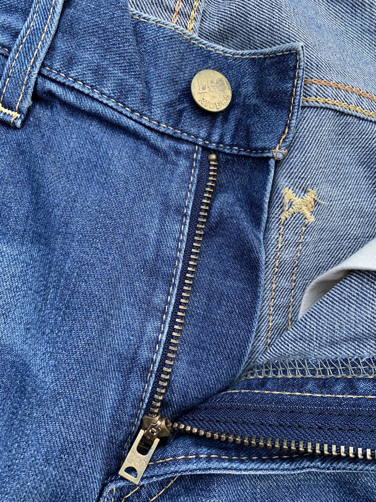 Lee Vintage Lee Faded Wash Denim Size US 33 - 3 Thumbnail