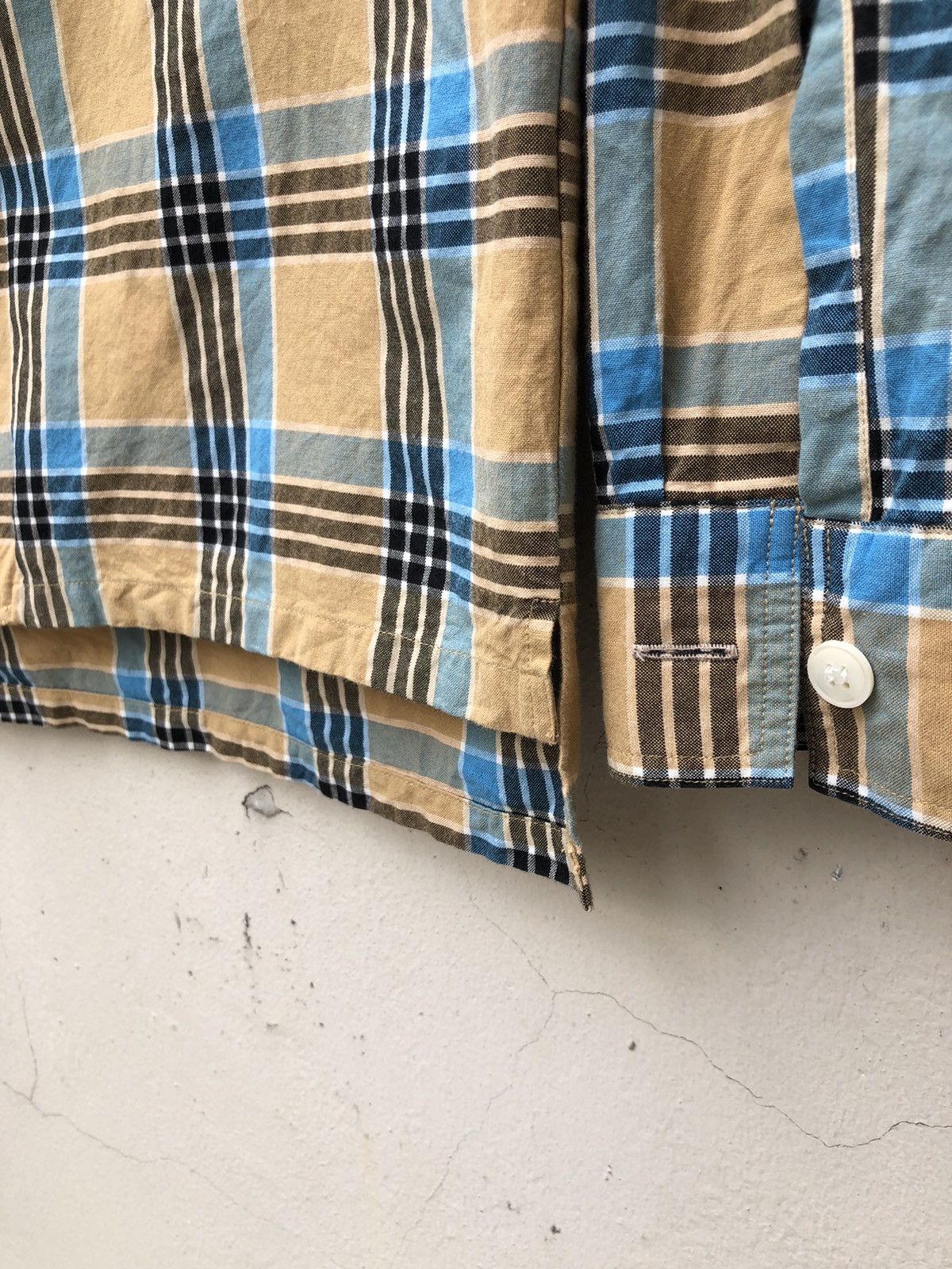 VAINL ARCHIVE VainL Archive Japan Checkered Open Collar Shirt Size US M / EU 48-50 / 2 - 9 Thumbnail