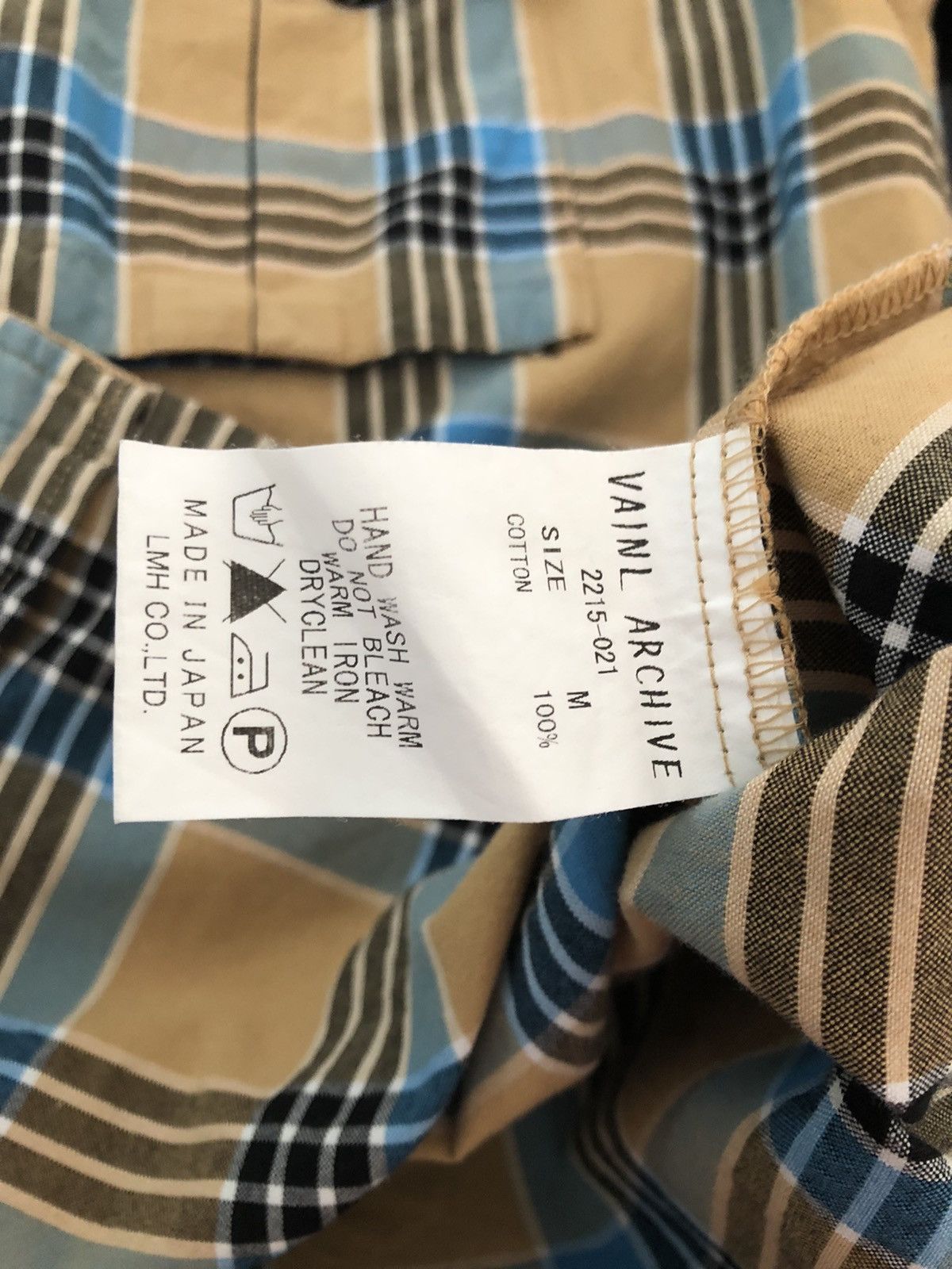 VAINL ARCHIVE VainL Archive Japan Checkered Open Collar Shirt Size US M / EU 48-50 / 2 - 13 Thumbnail