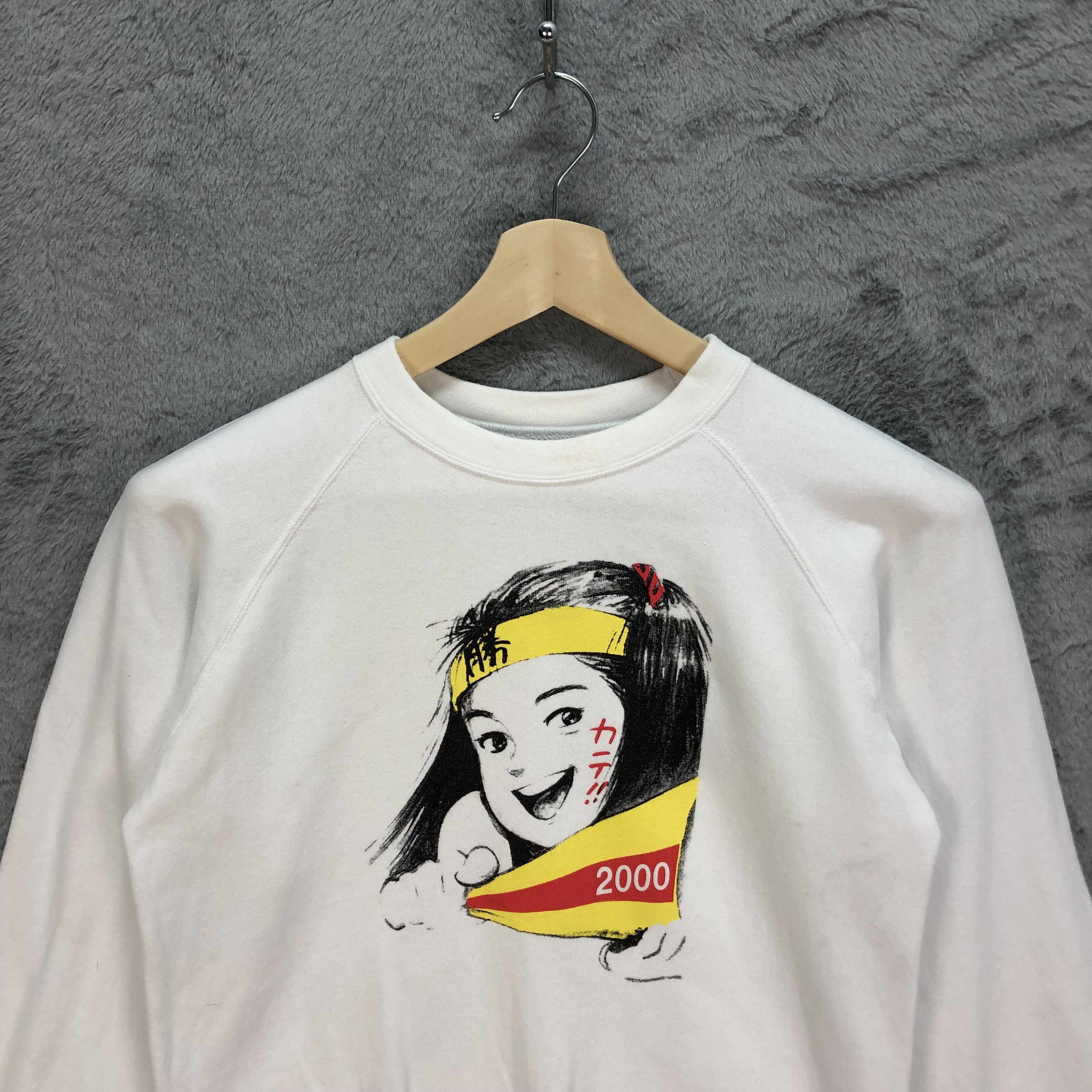 Japanese Brand Vintage Y2K Graphic Printed Sweatshirts #6040-218 Size US S / EU 44-46 / 1 - 2 Thumbnail