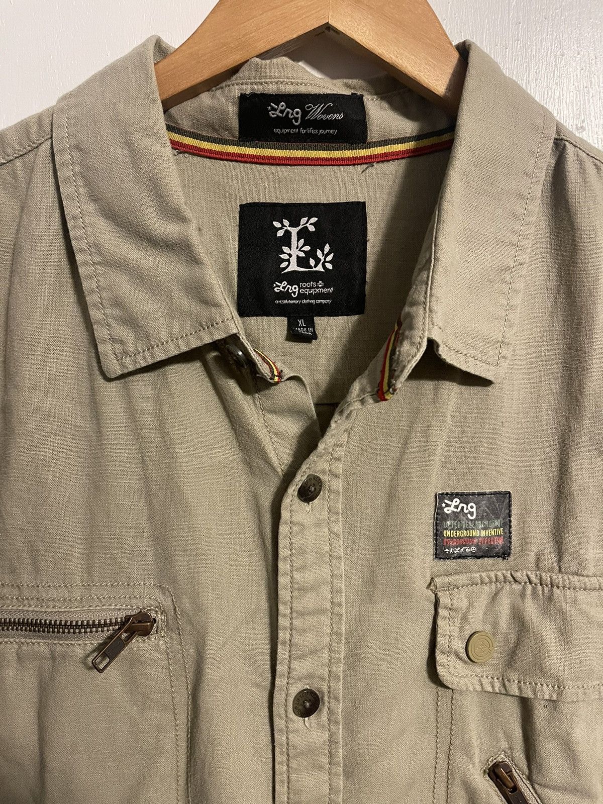 LRG Vintage LRG Safari Shirt Size US XL / EU 56 / 4 - 4 Thumbnail