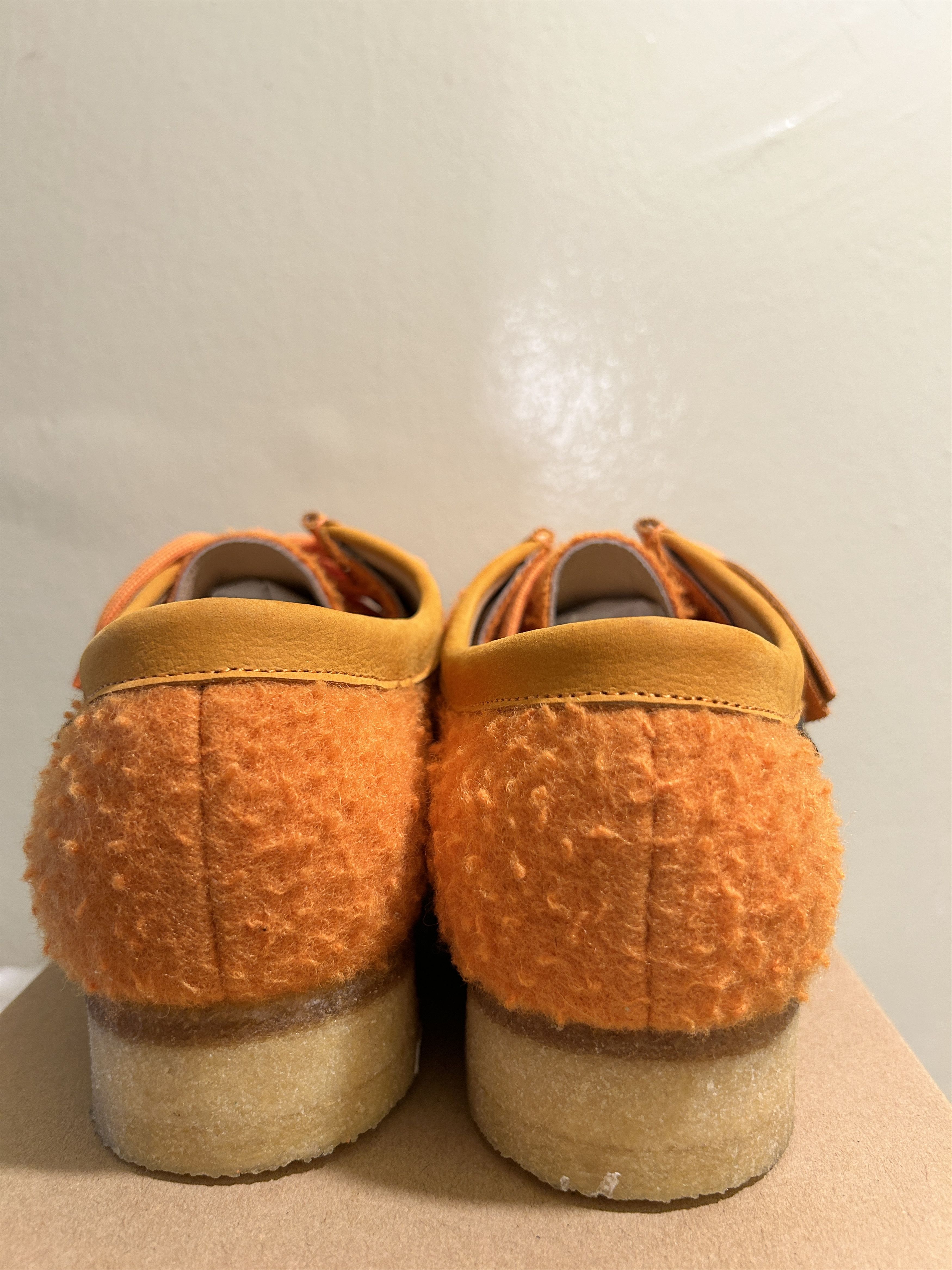 Aime Leon Dore × Clarks WALLABEE ORANGE CASENTINO WOOL Size US 10.5 / EU 43-44 - 4 Thumbnail