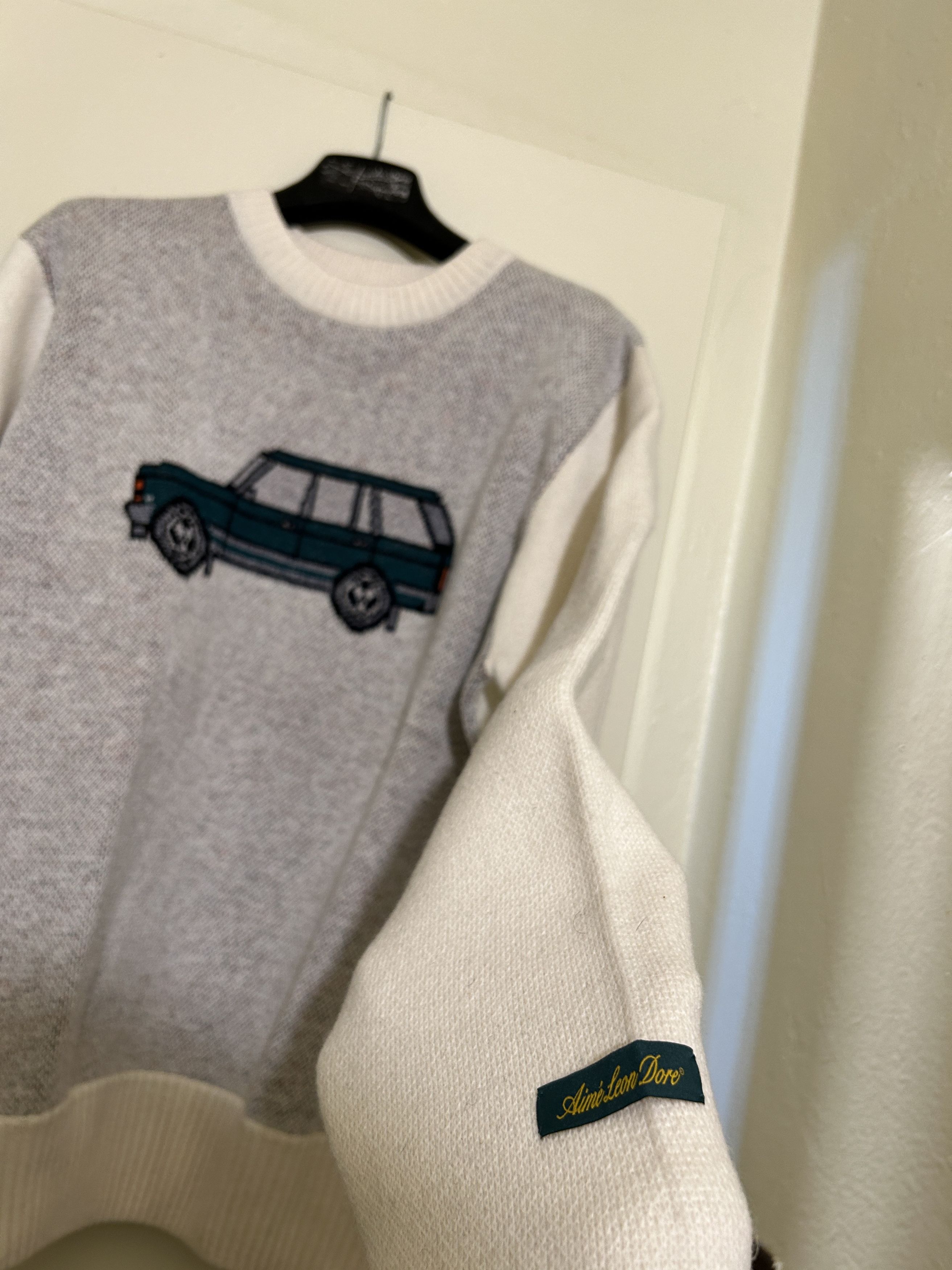 Aime Leon Dore Aime leon dore Car knit sweater parmesan cream "jeep" Size US S / EU 44-46 / 1 - 5 Thumbnail