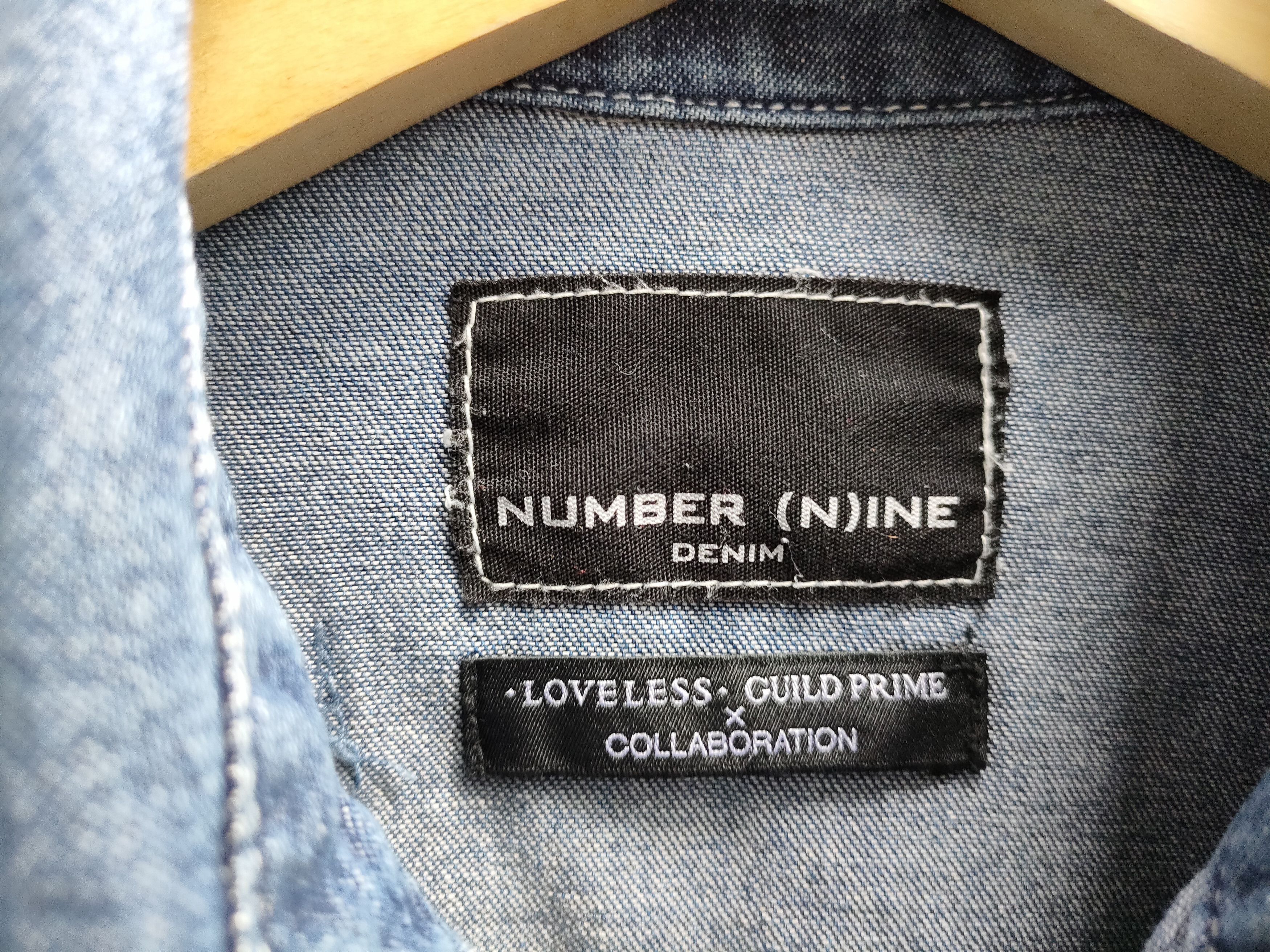 Number (N)ine Numbernine X Loveless Guild Prime Distressed Denim Shirt Size US M / EU 48-50 / 2 - 7 Thumbnail