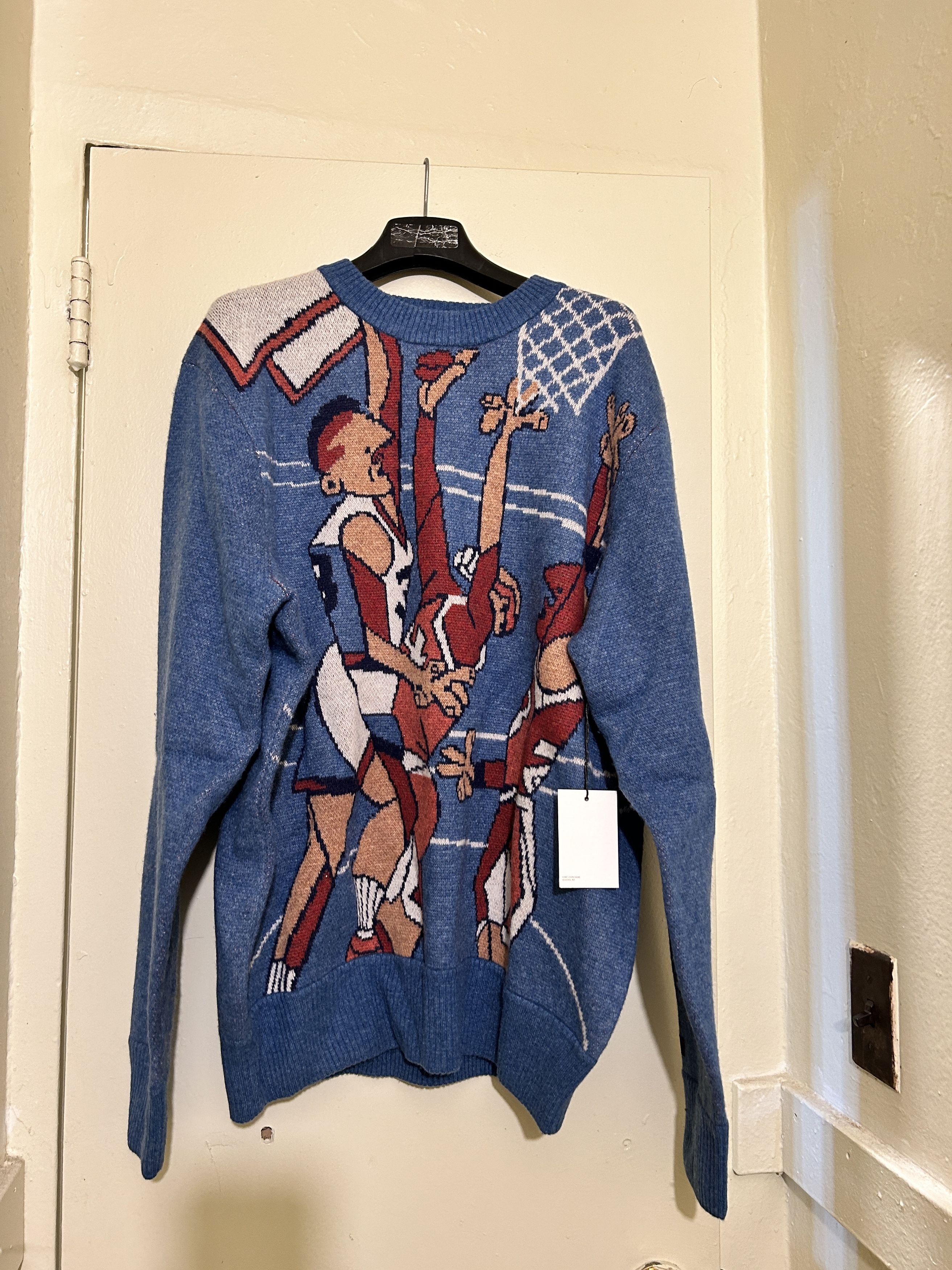 Aime Leon Dore Aime Leon Dore Molina Dunk Sweater FW2020 John Starks Size US L / EU 52-54 / 3 - 1 Thumbnail