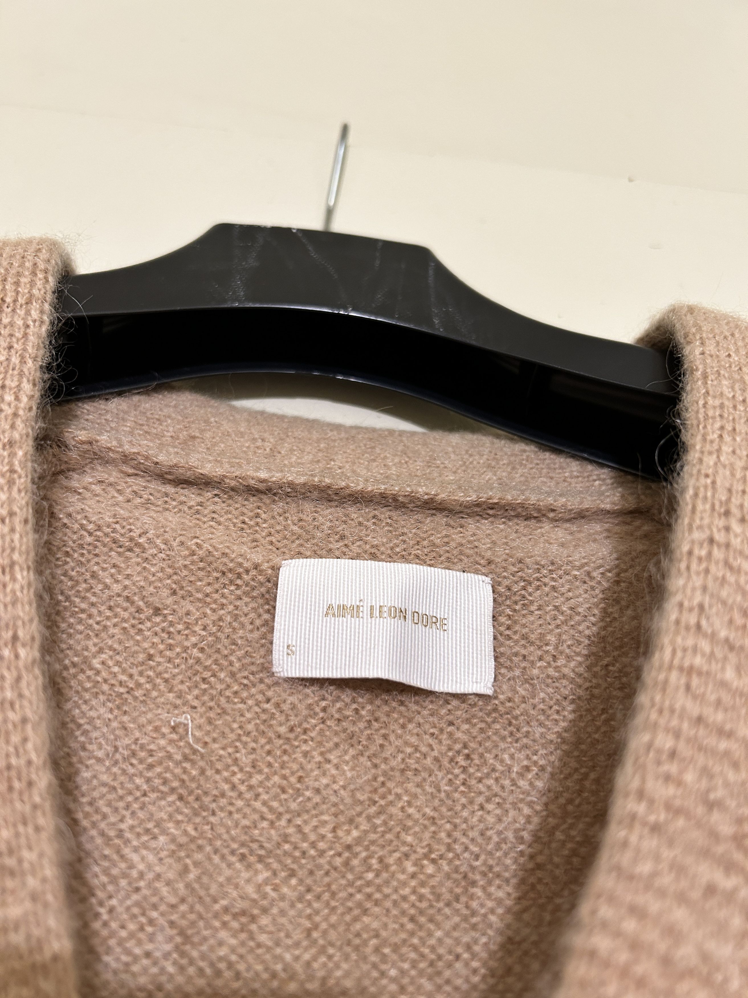 Aime Leon Dore Aime Leon Dore Mohair cardigan Sweater Tan Wool Size US S / EU 44-46 / 1 - 4 Thumbnail