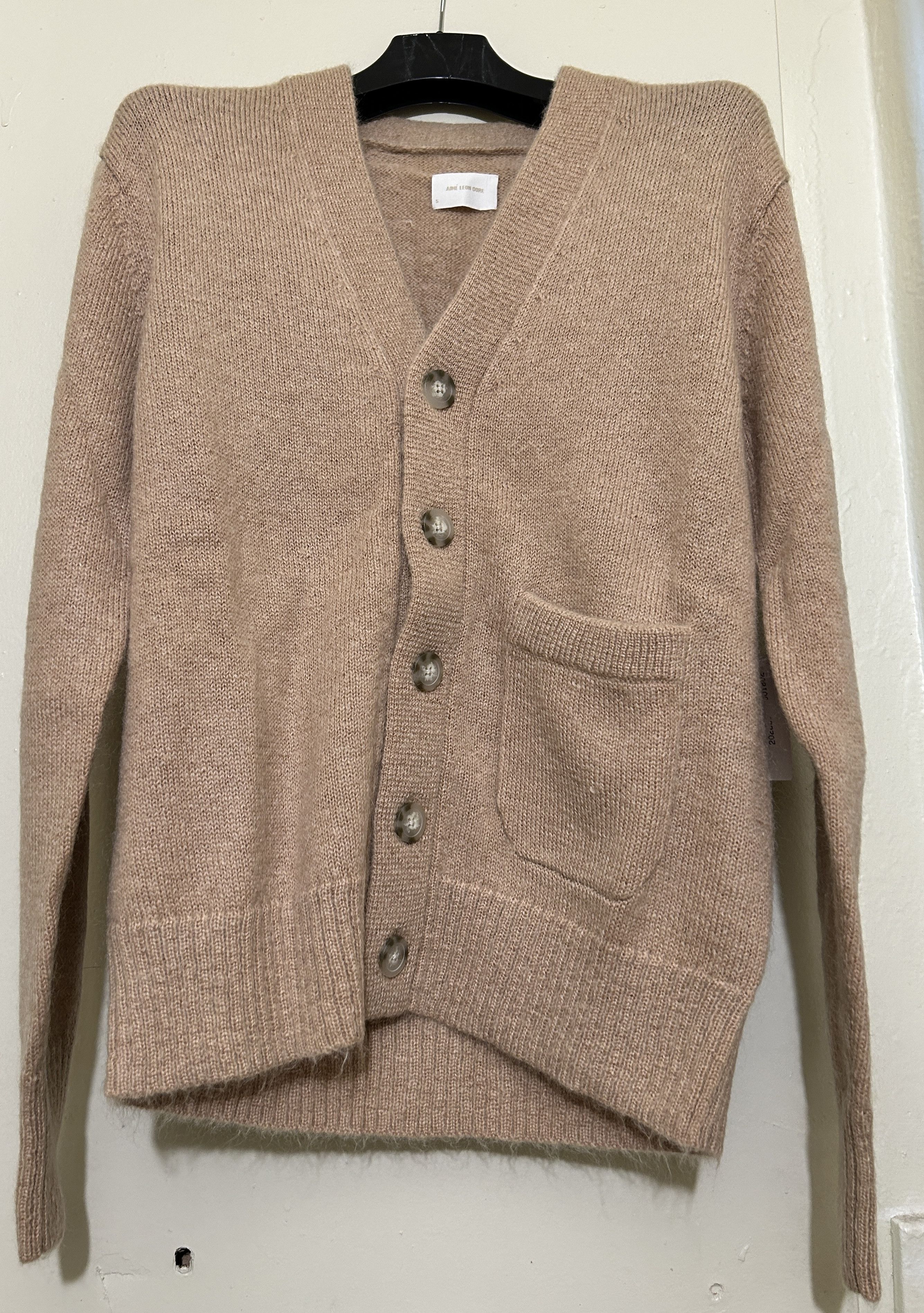 Aime Leon Dore Aime Leon Dore Mohair cardigan Sweater Tan Wool Size US S / EU 44-46 / 1 - 1 Thumbnail